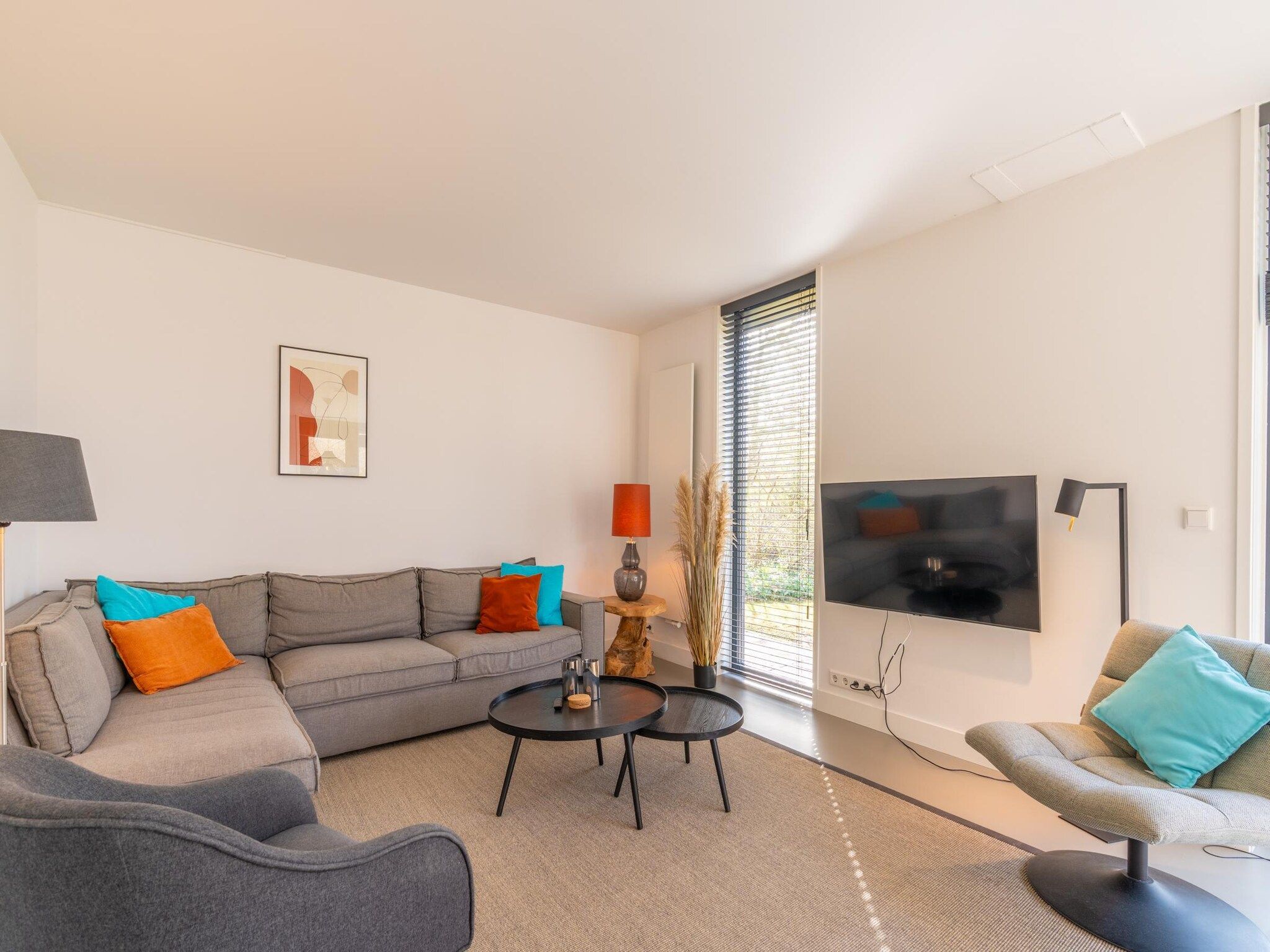 De woonkamer van De Wadden Parel 184 in Den Burg