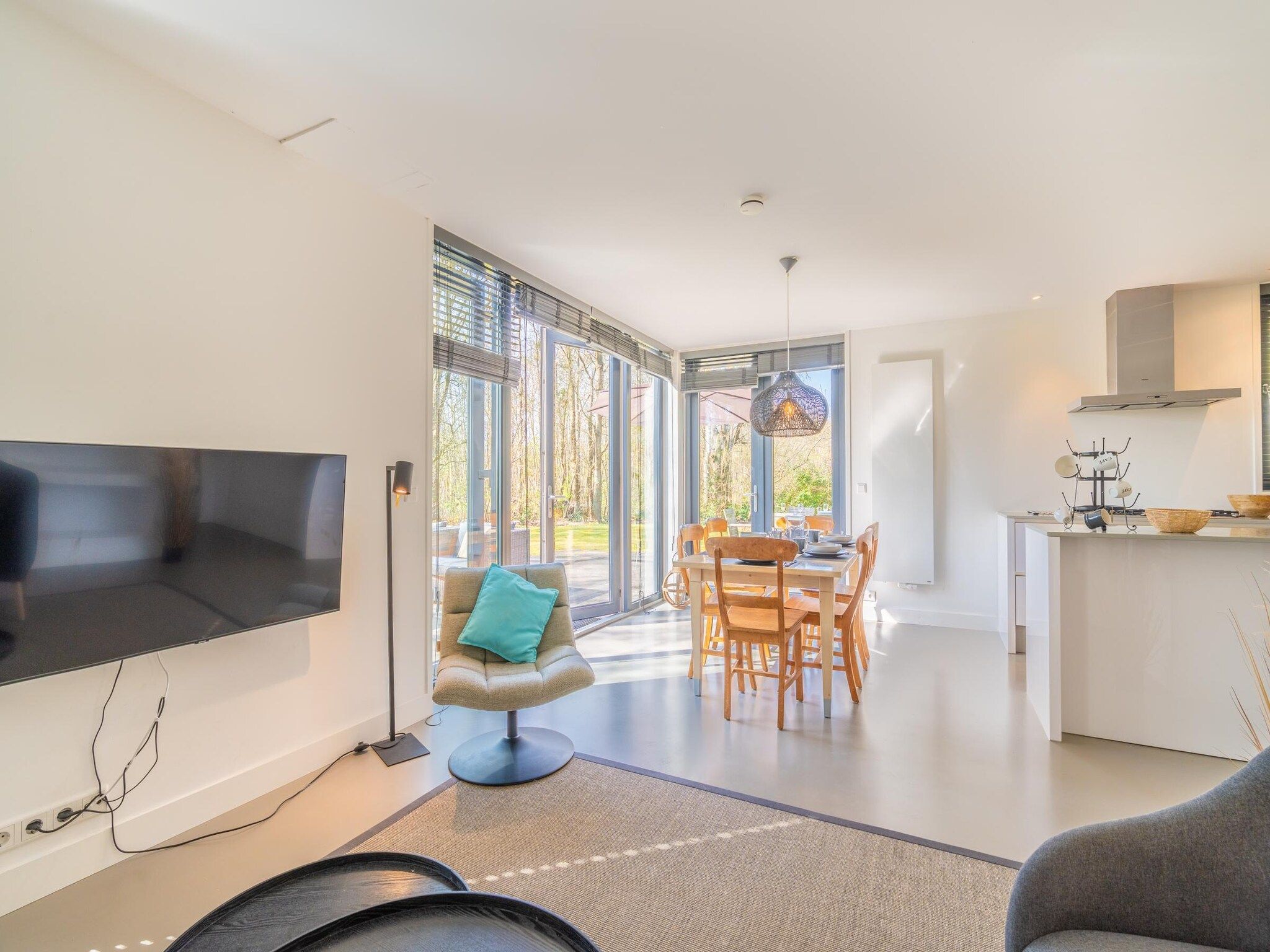 De woonkamer van De Wadden Parel 184 in Den Burg