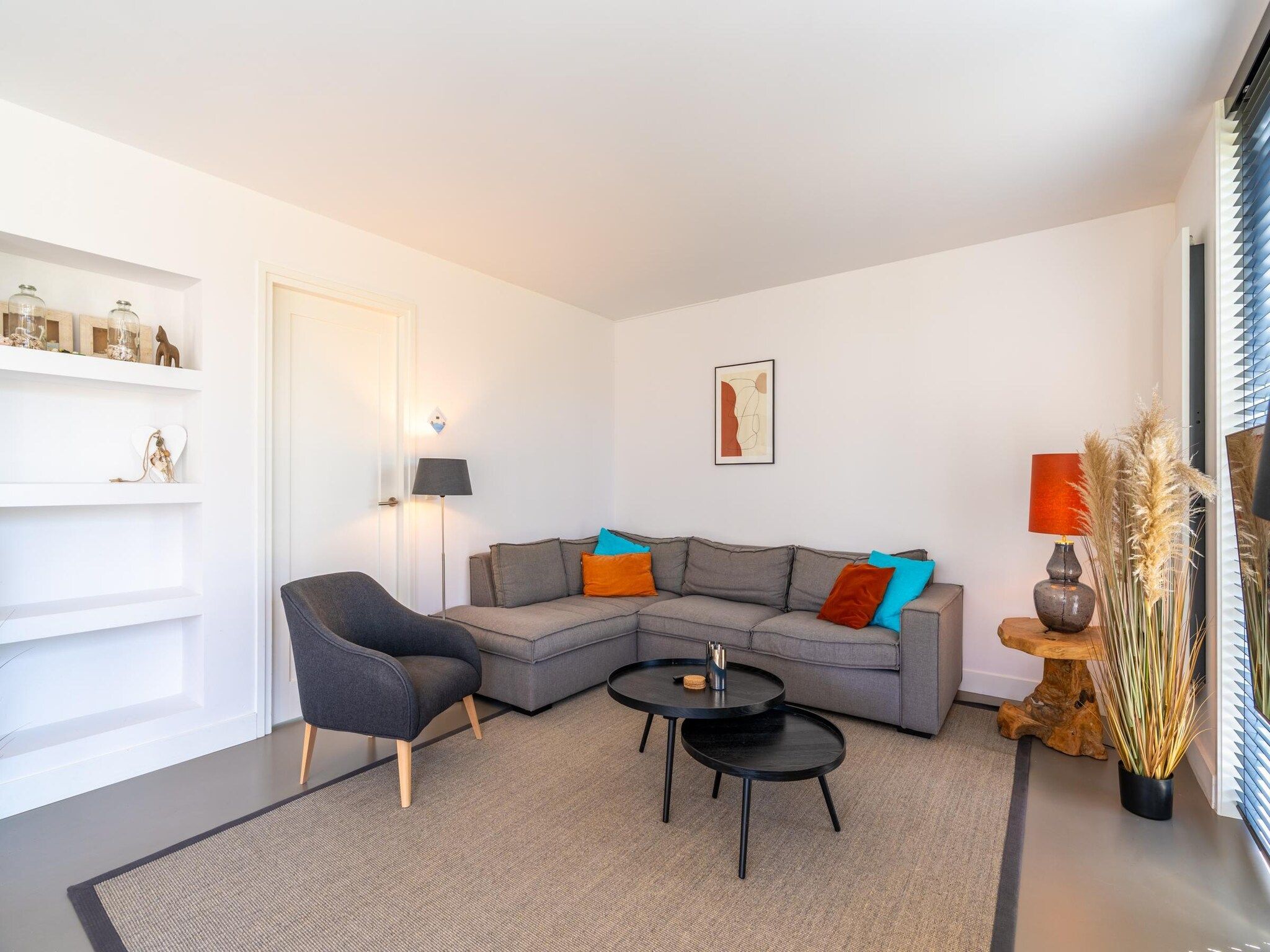 De woonkamer van De Wadden Parel 184 in Den Burg