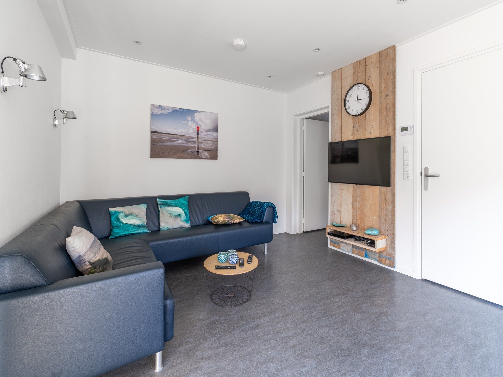 De woonkamer van Epelaan 34 in De Koog