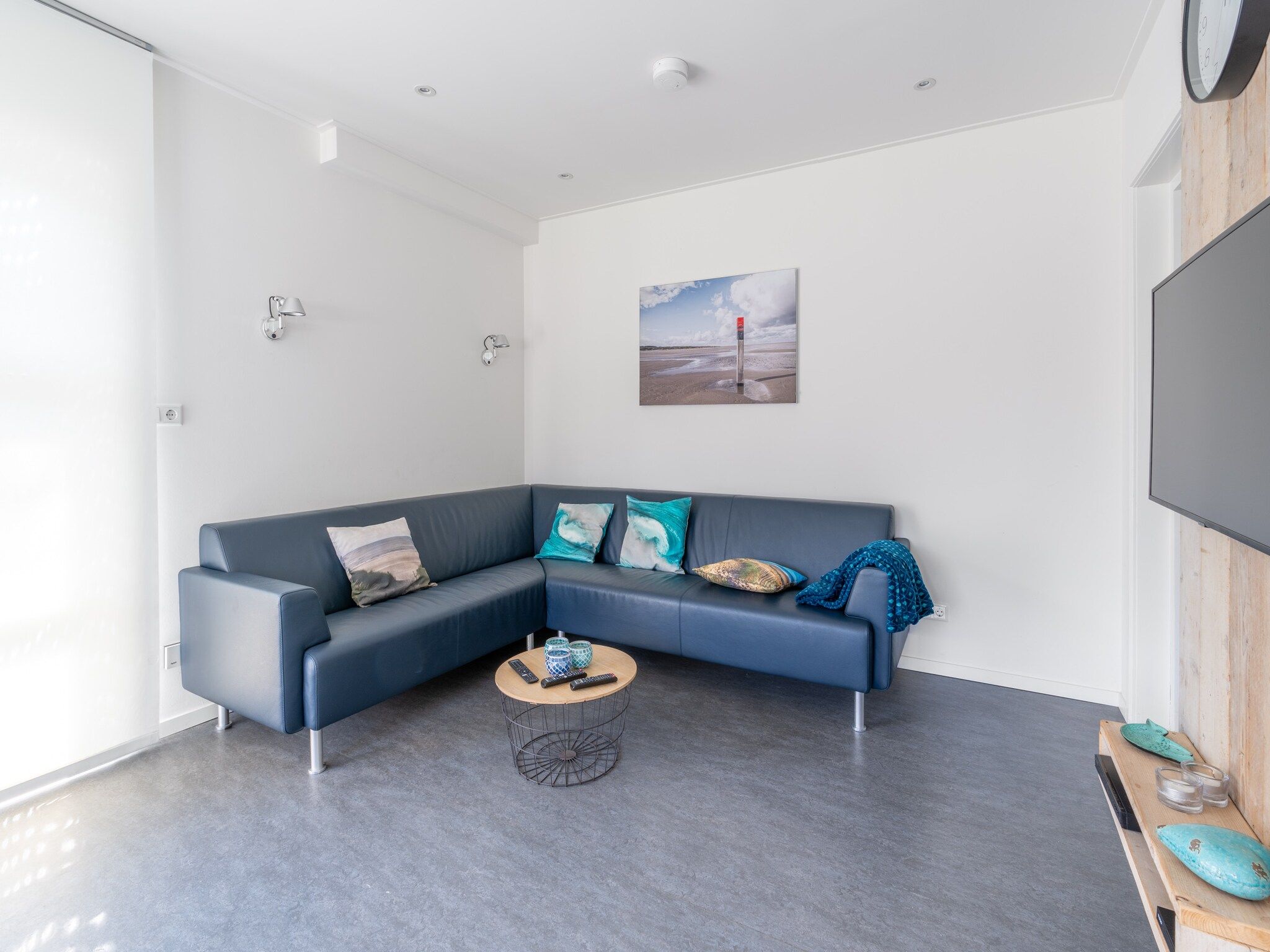 De woonkamer van Epelaan 34 in De Koog