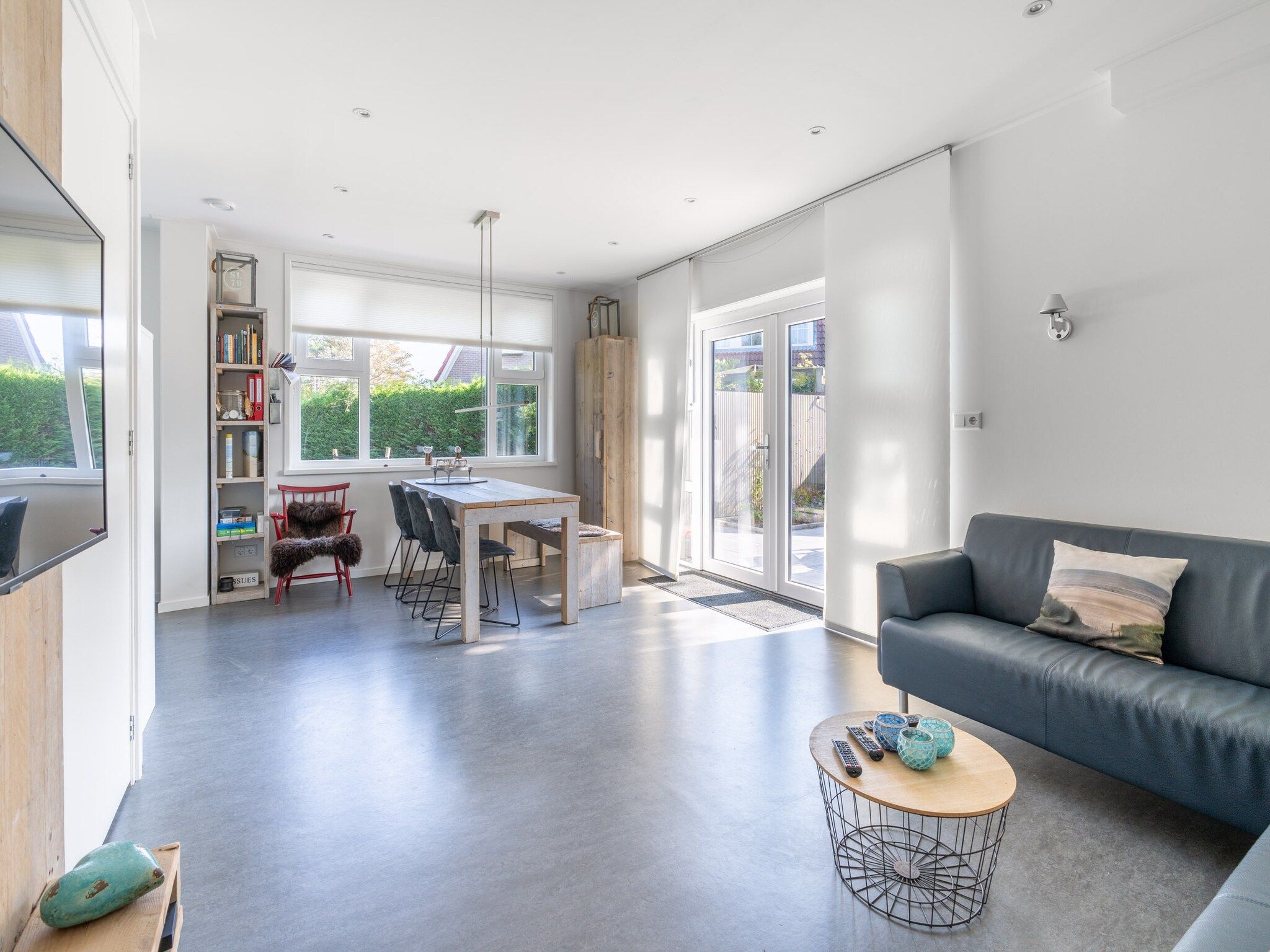 De woonkamer van Epelaan 34 in De Koog