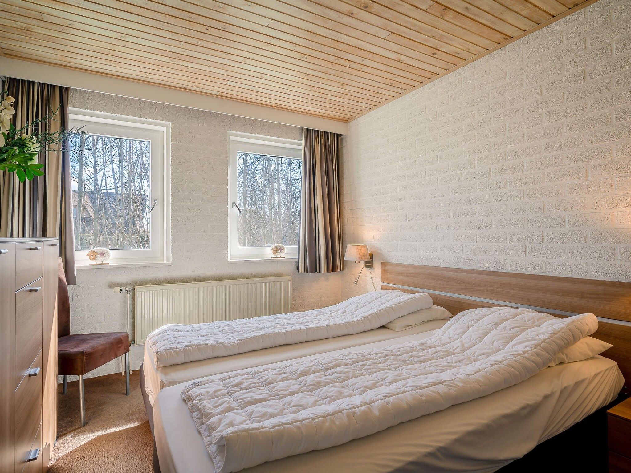 Een slaapkamer van Hoogelandt 92 in De Koog