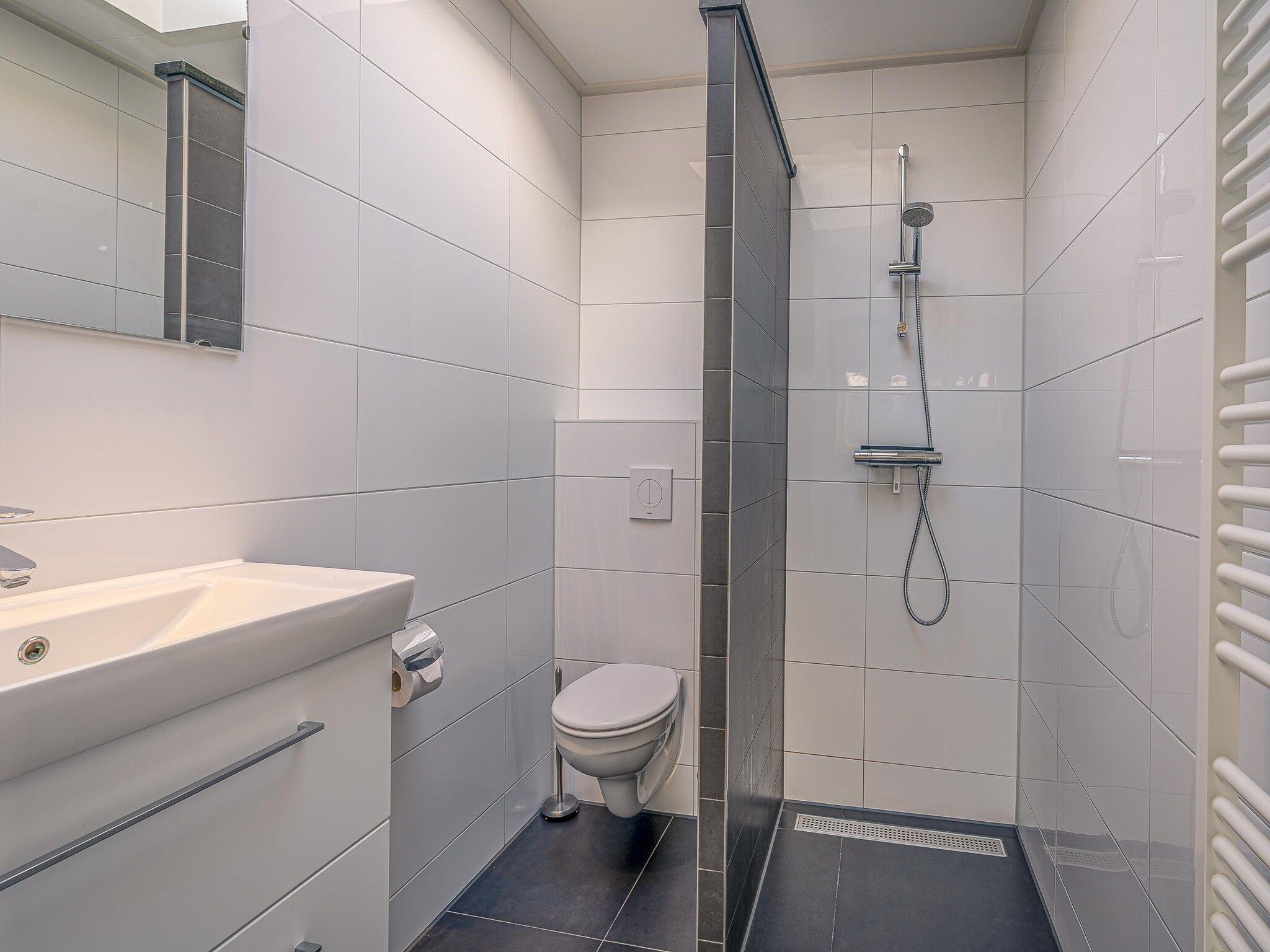 De badkamer van Texelfan Californieweg 9A in De Koog