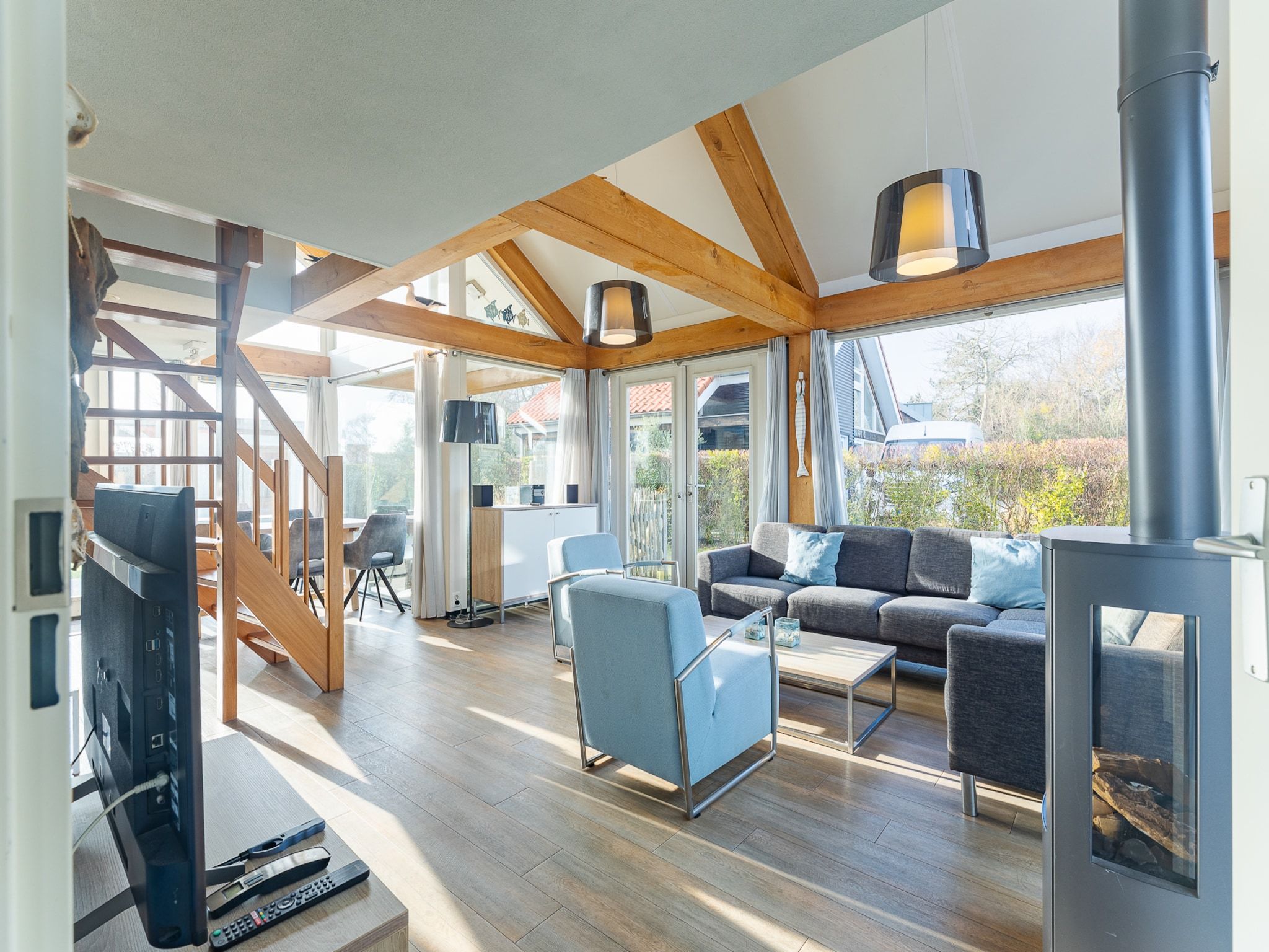 De woonkamer van Zonnedorp 7 De Meerpaal in Renesse | Comfortable holiday house close to the beach in Renesse