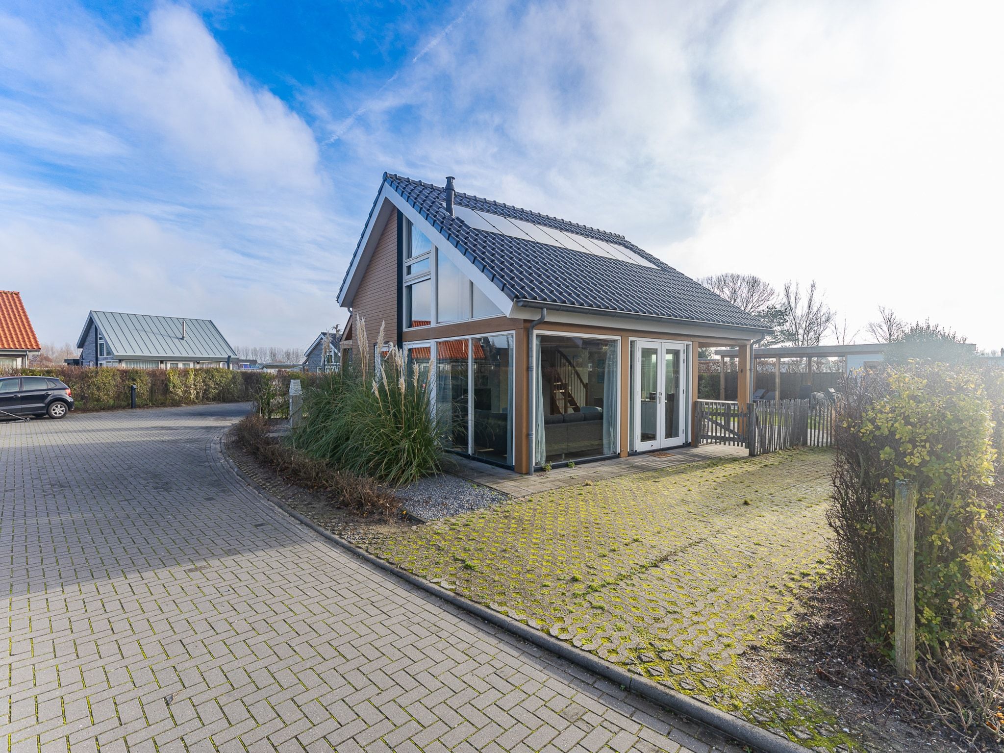 De buitenkant van Zonnedorp 7 De Meerpaal in Renesse | Comfortable holiday house close to the beach in Renesse