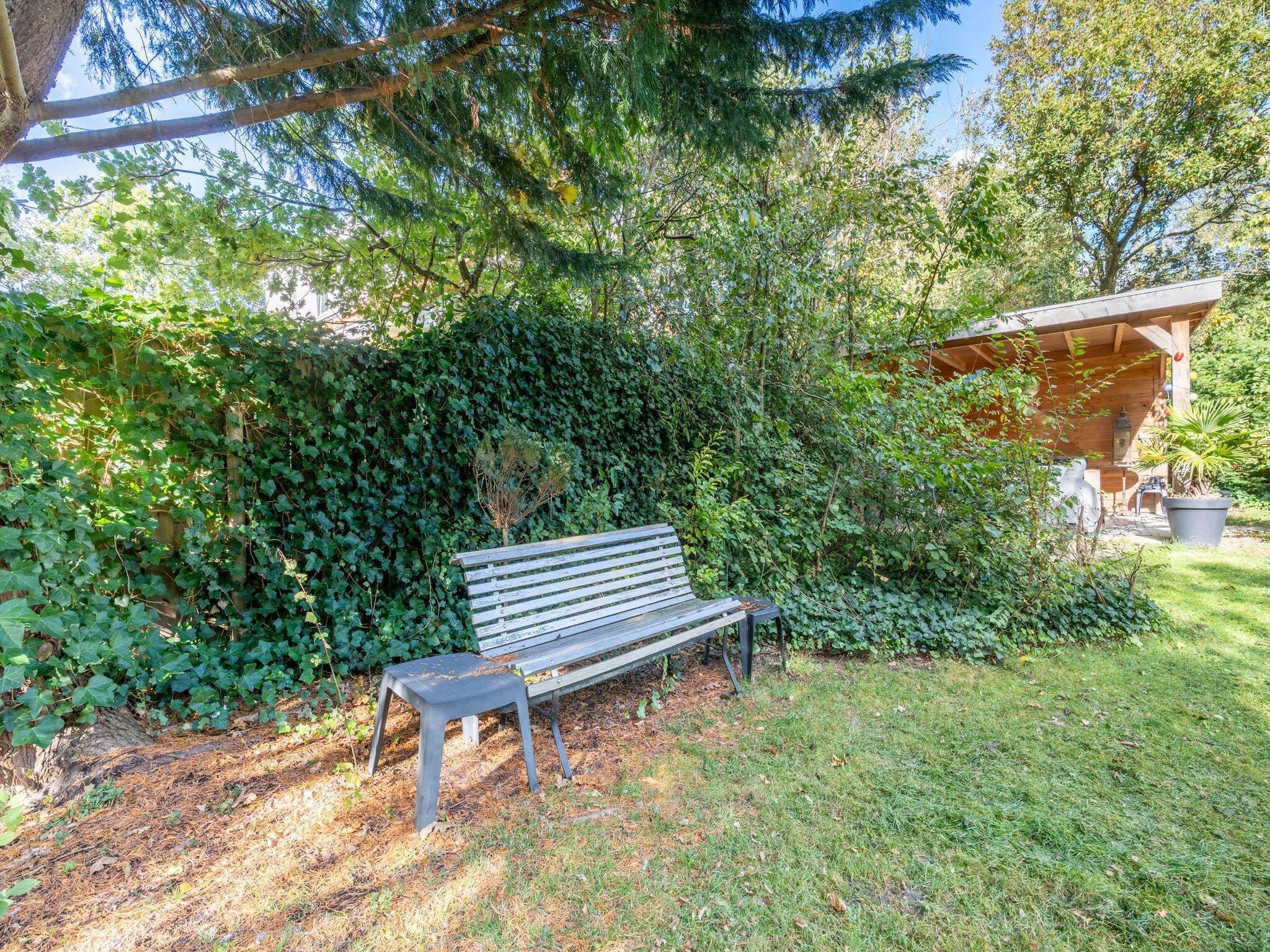 De tuin van Pelikaanweg 21 in De Koog