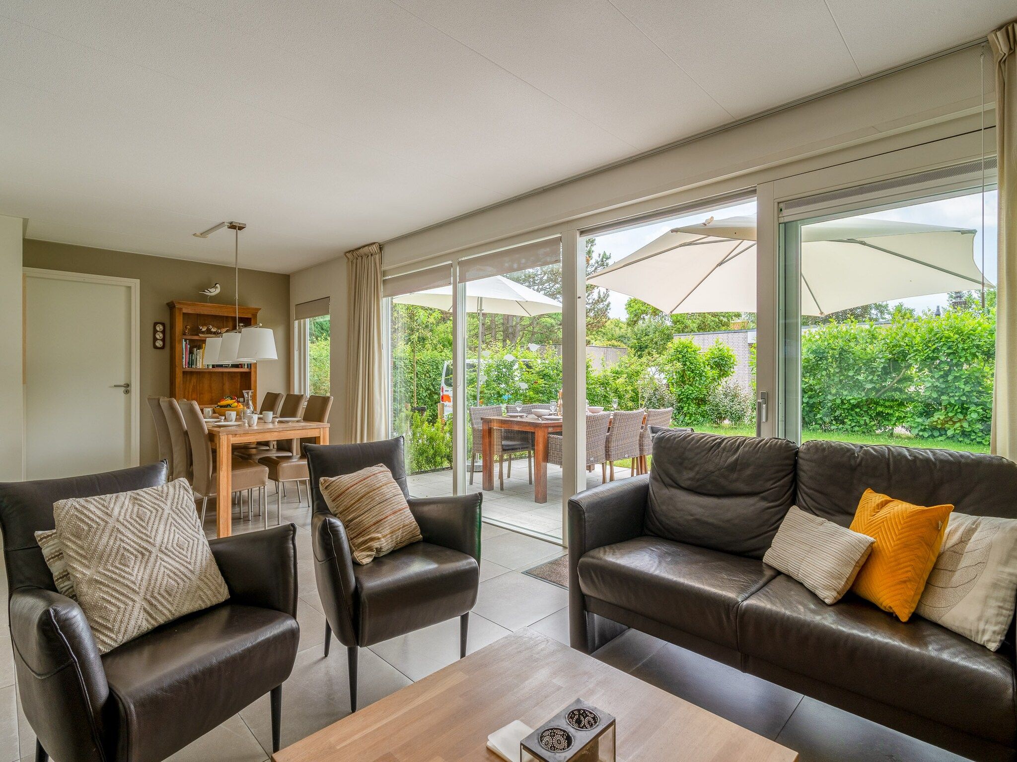 De woonkamer van Tempelierweg 23 in Den Burg