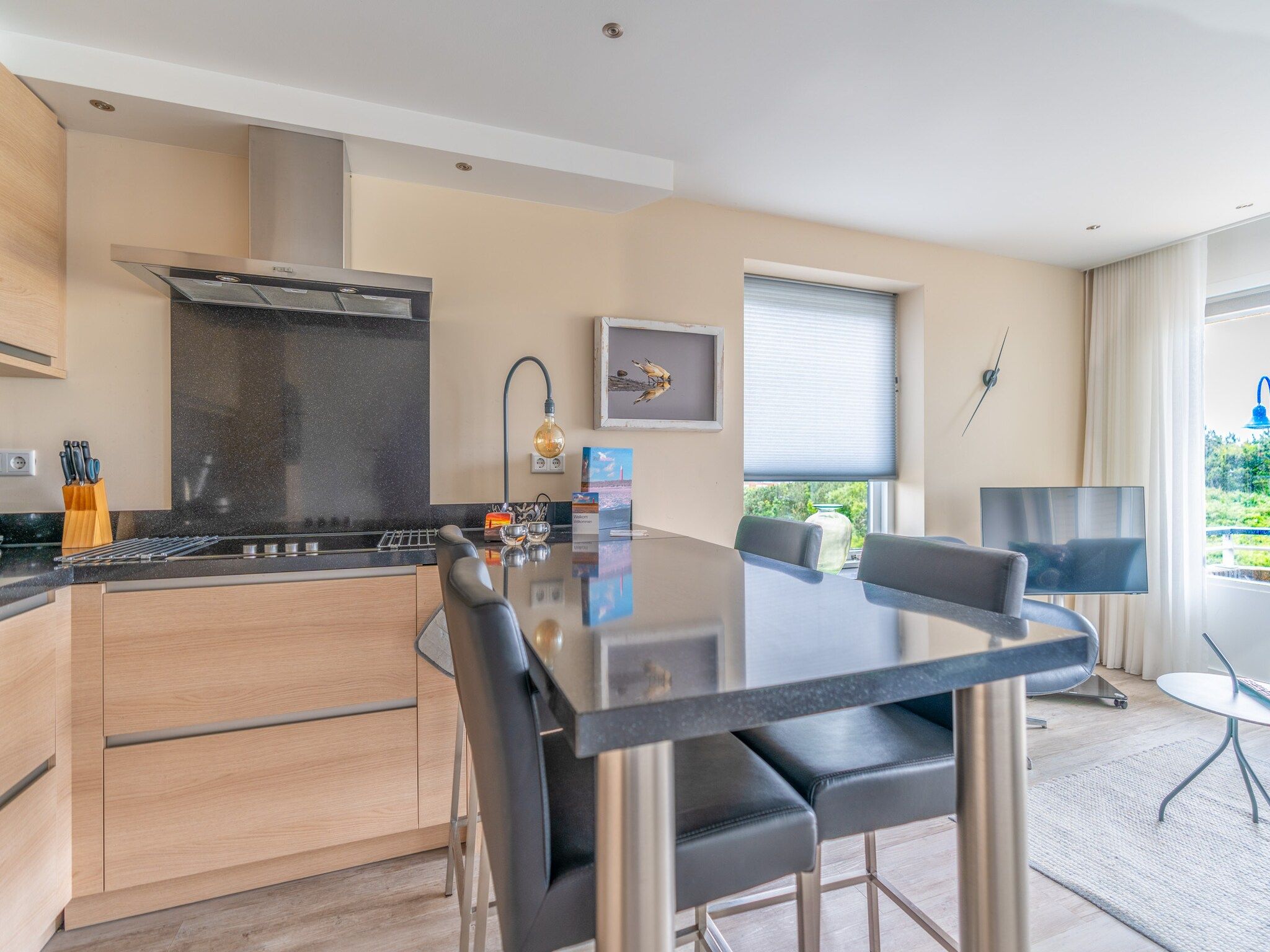 De woonkamer van Juliana 038 in De Koog