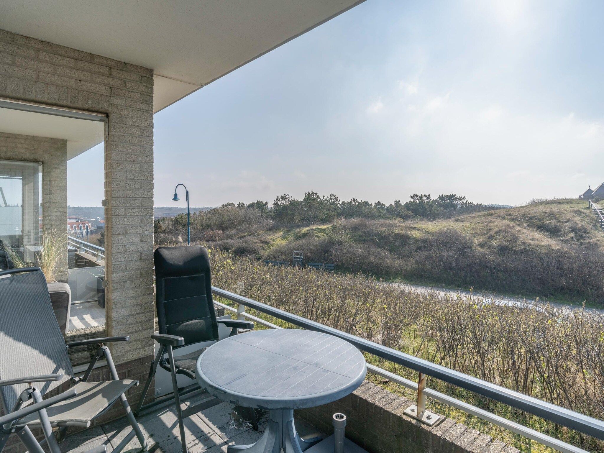 Het uitzicht vanaf Juliana 046 in De Koog