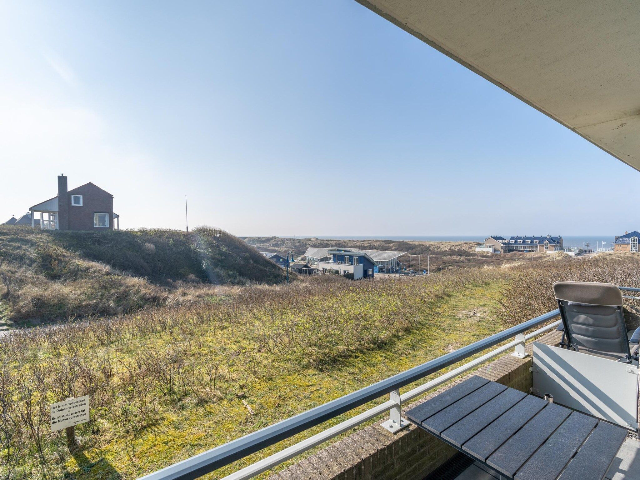 Het uitzicht vanaf Juliana 050 in De Koog
