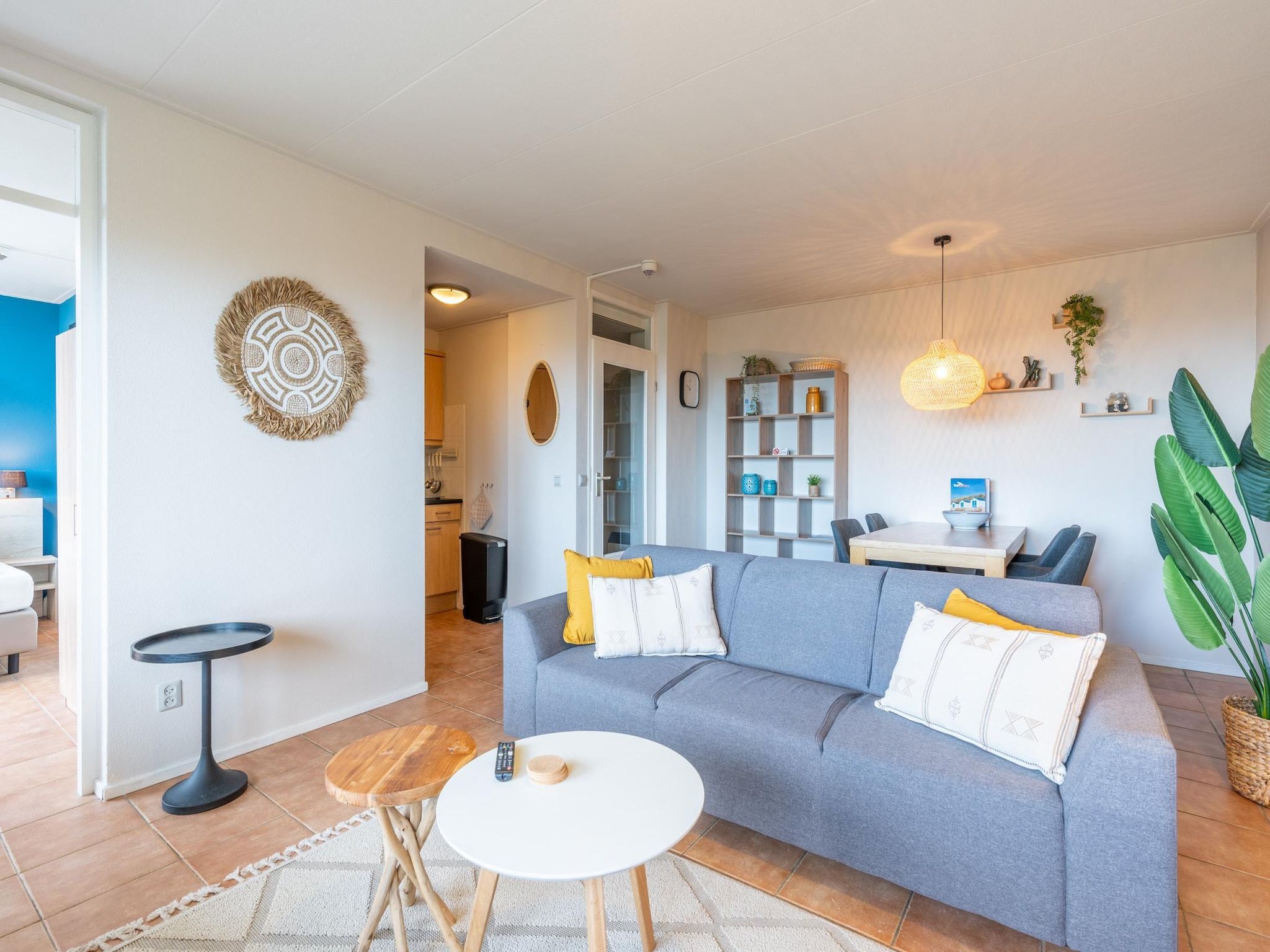 De woonkamer van Juliana 062 in De Koog