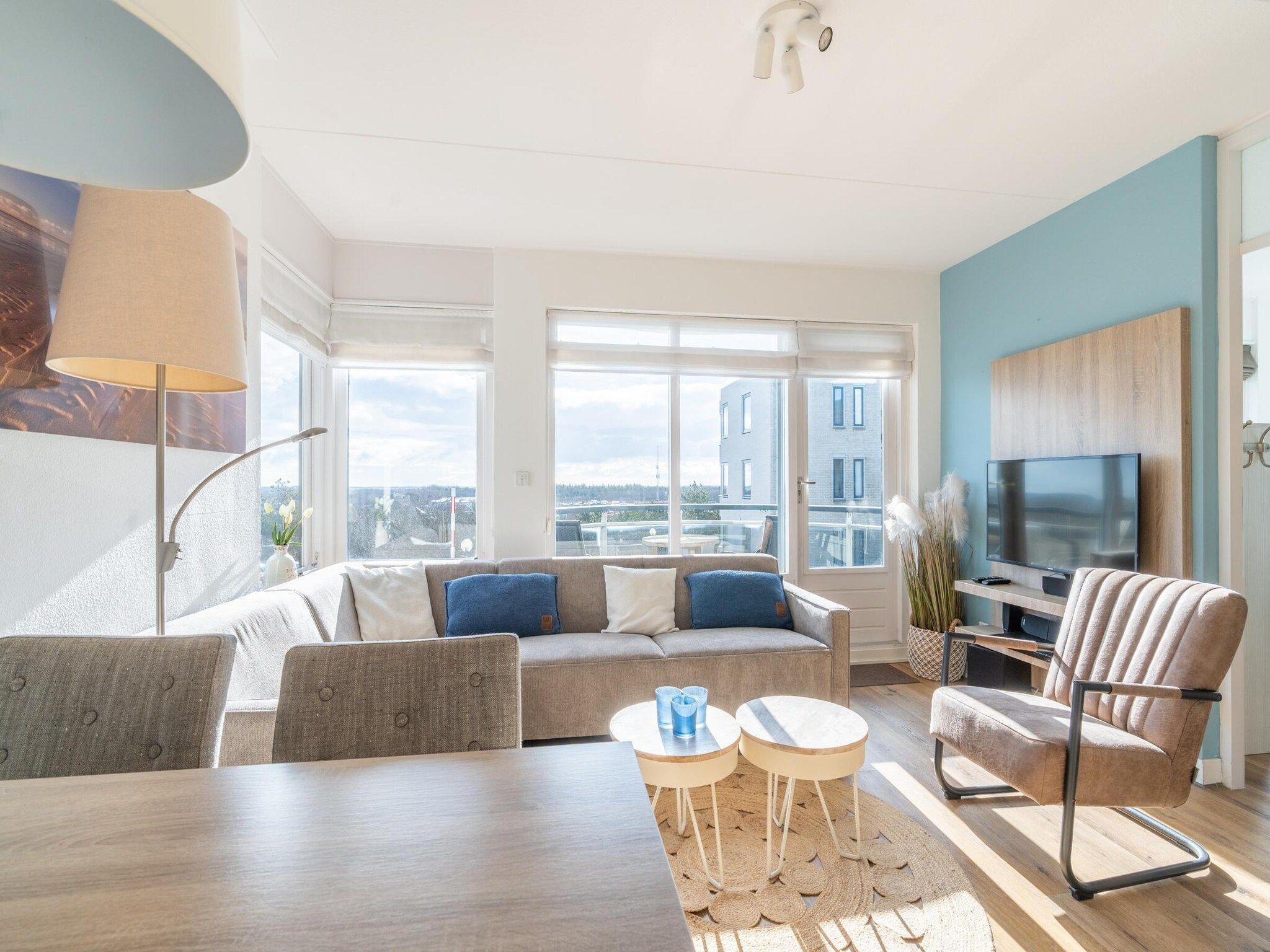 De woonkamer van Juliana 080 in De Koog