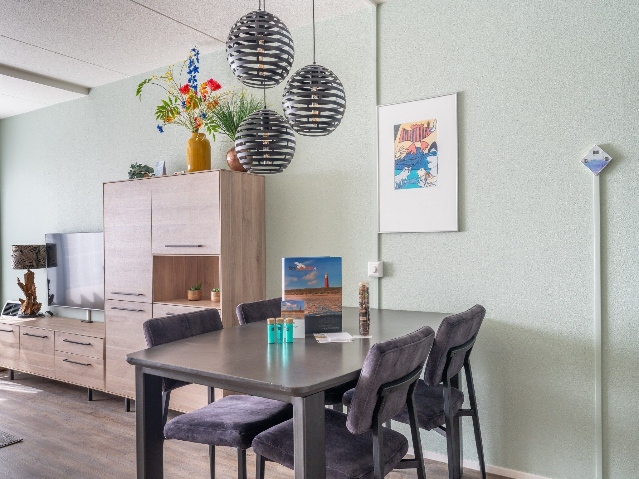 De woonkamer van Juliana 088 in De Koog