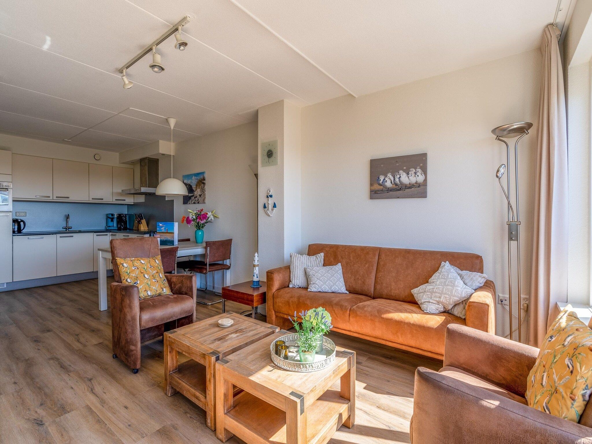 De woonkamer van Juliana 098 in De Koog