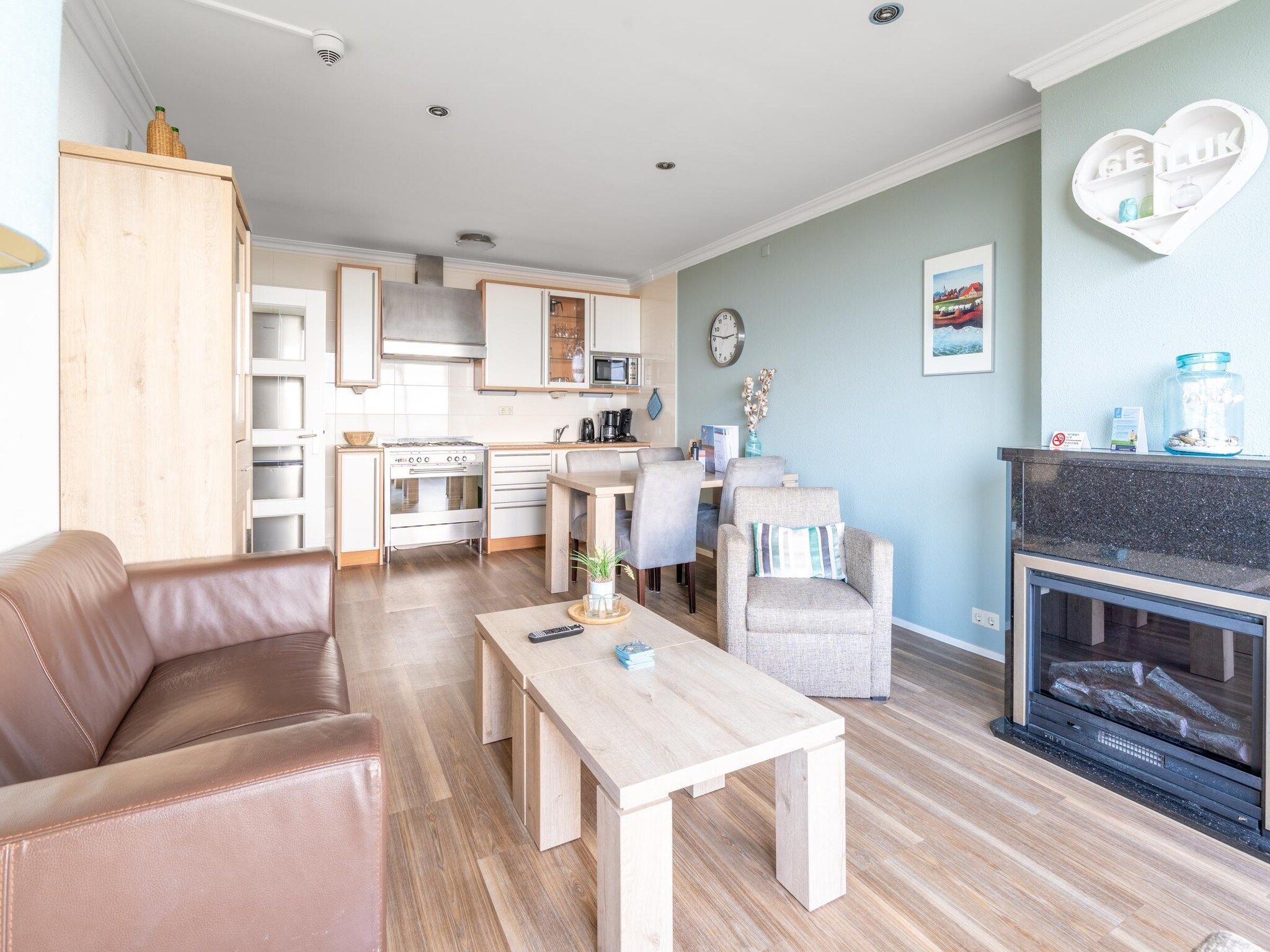 De woonkamer van Juliana 164 in De Koog