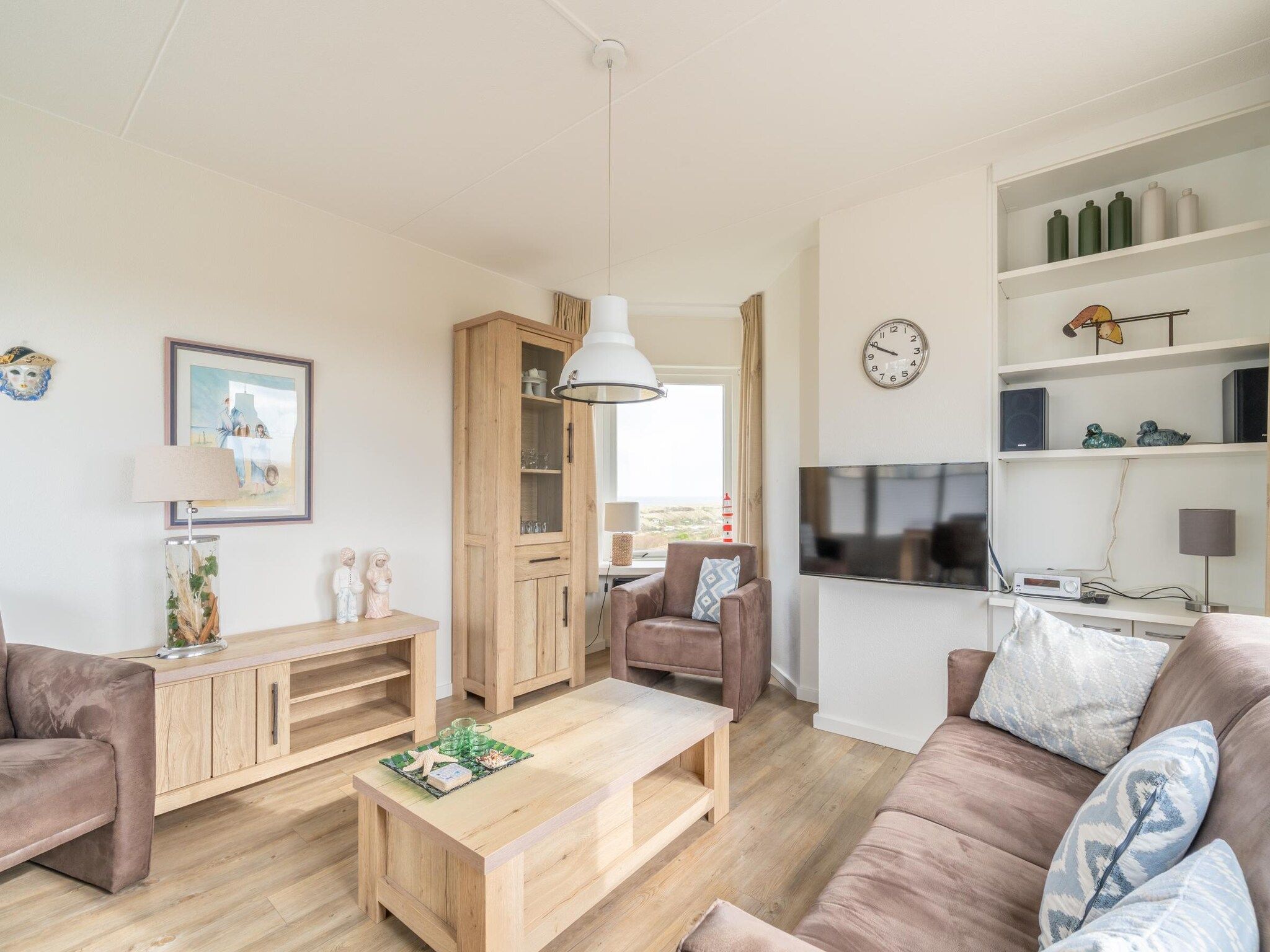 De woonkamer van Juliana 170 in De Koog