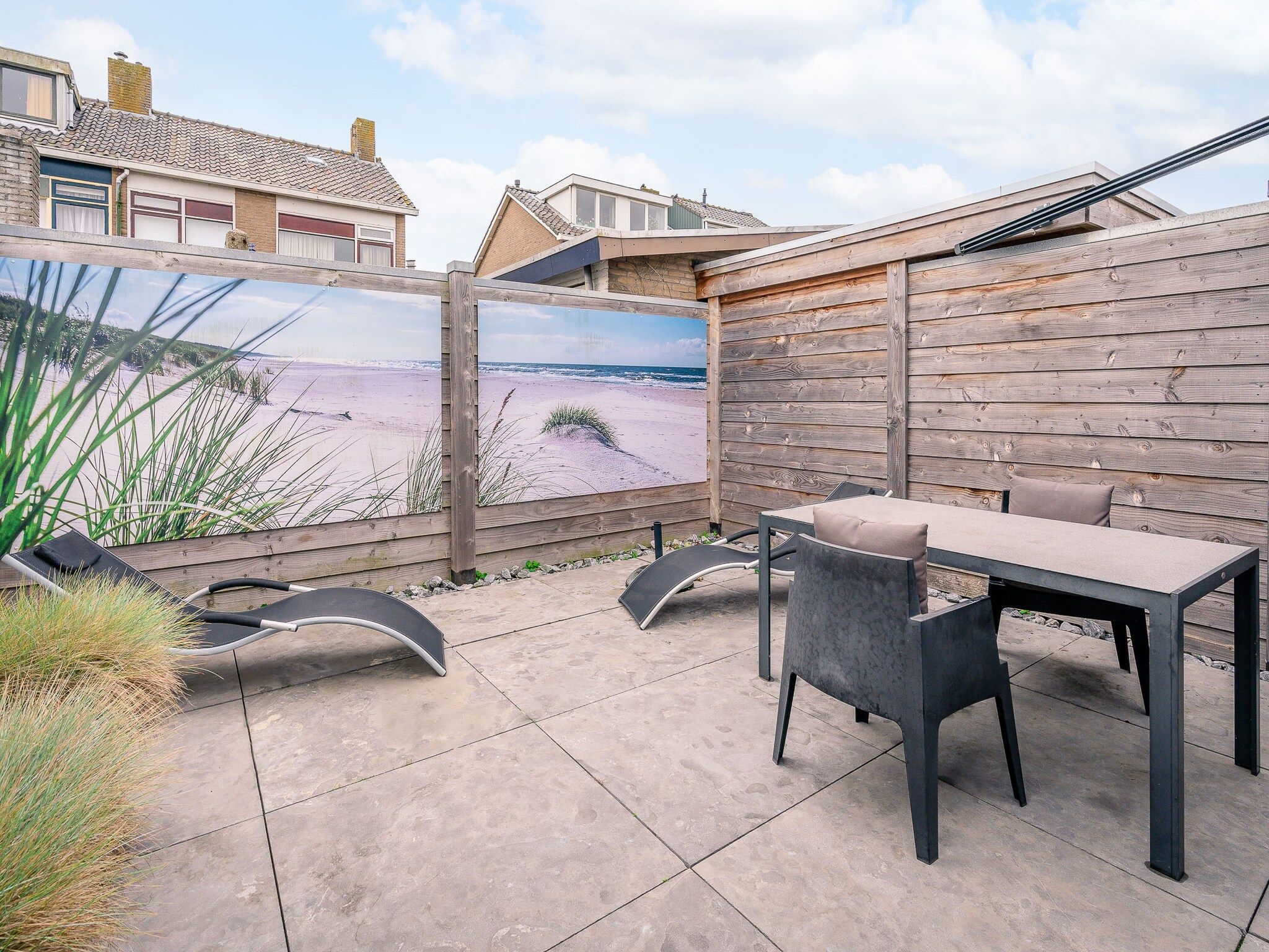 Het terras van Brink 15 in De Koog