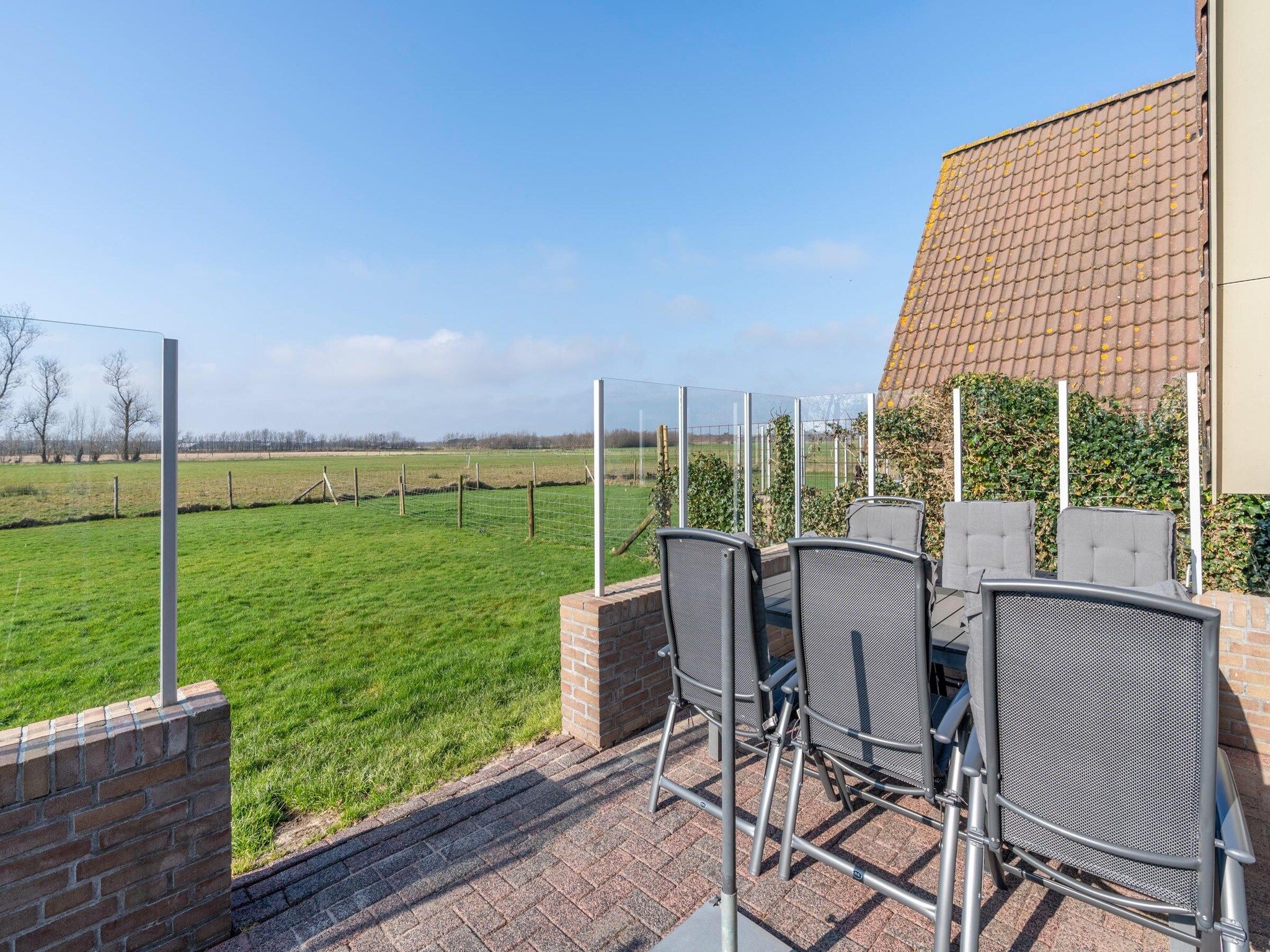 Het uitzicht vanaf Nieuwlanderweg 75 in De Waal