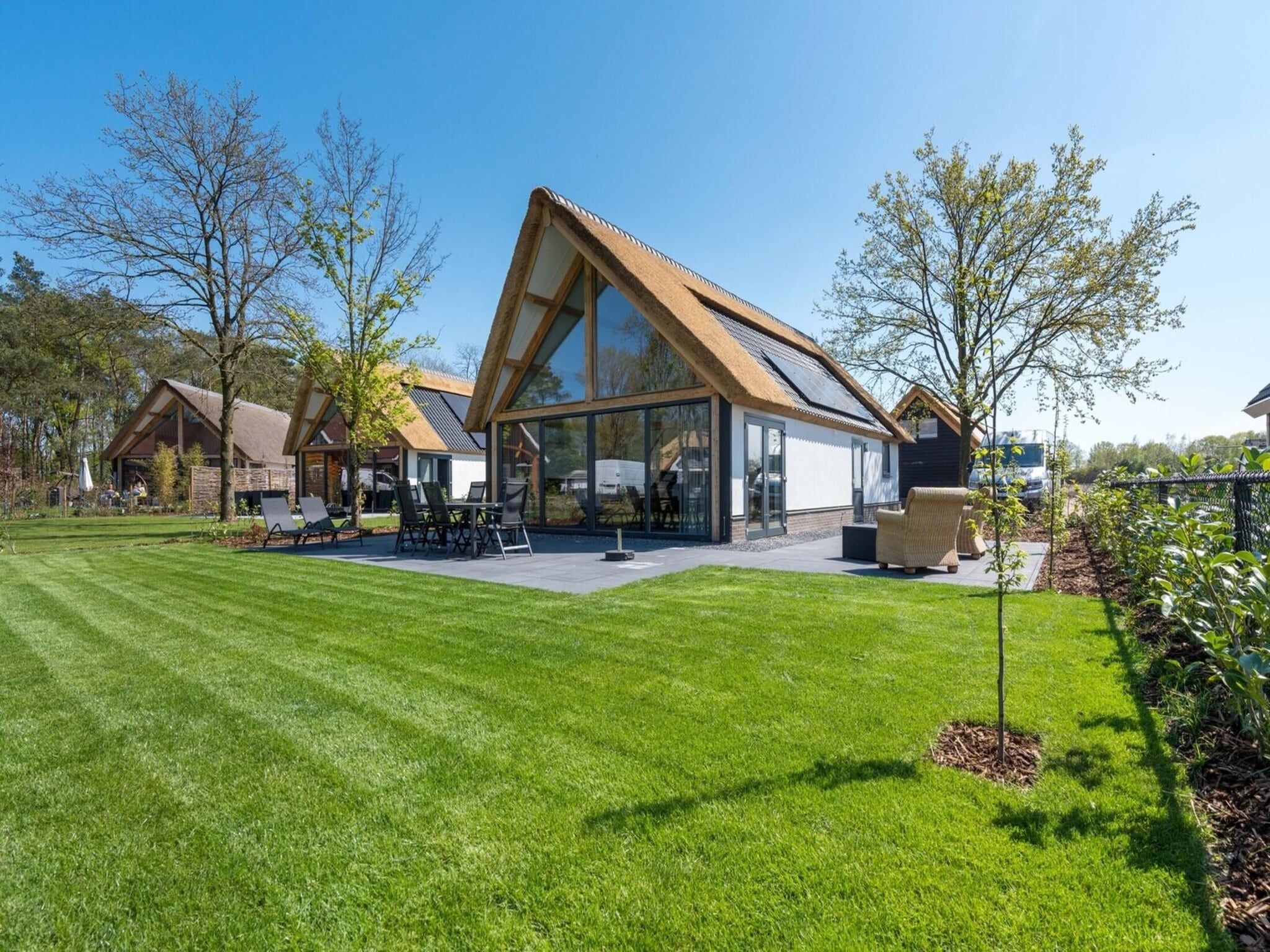 De buitenkant van Farm Lodge 669 in Baarle-nassau