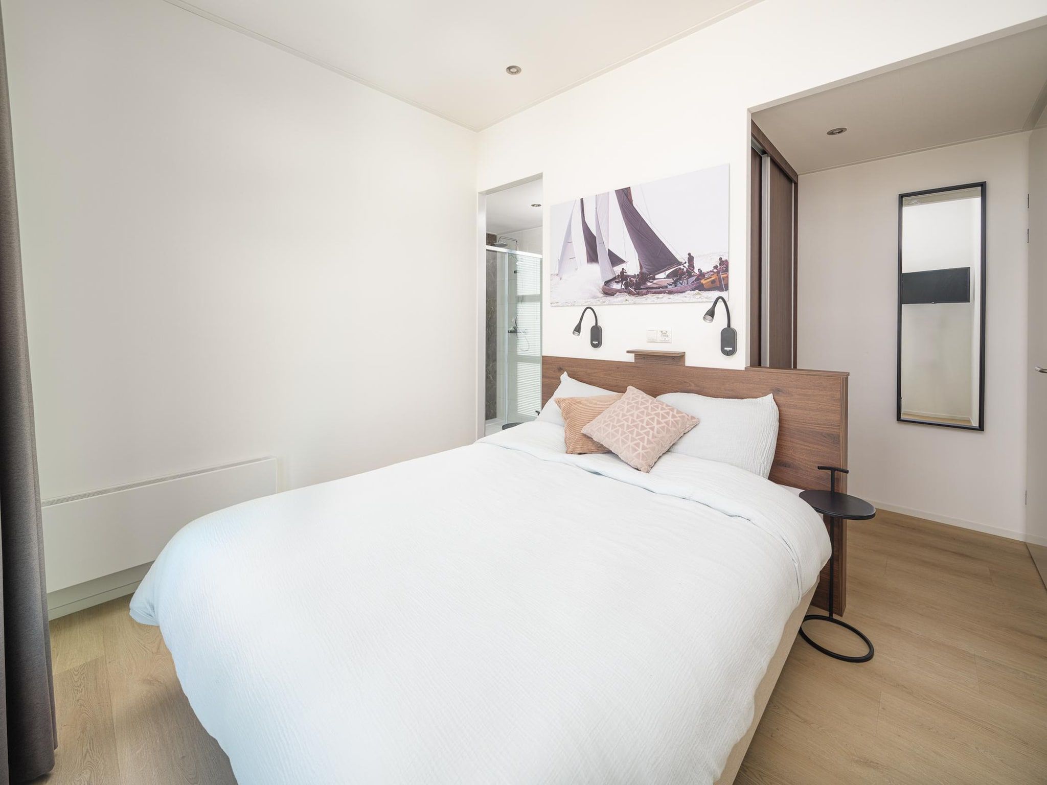 Een slaapkamer van Villa Meerzicht | 4 Pers. in Workum