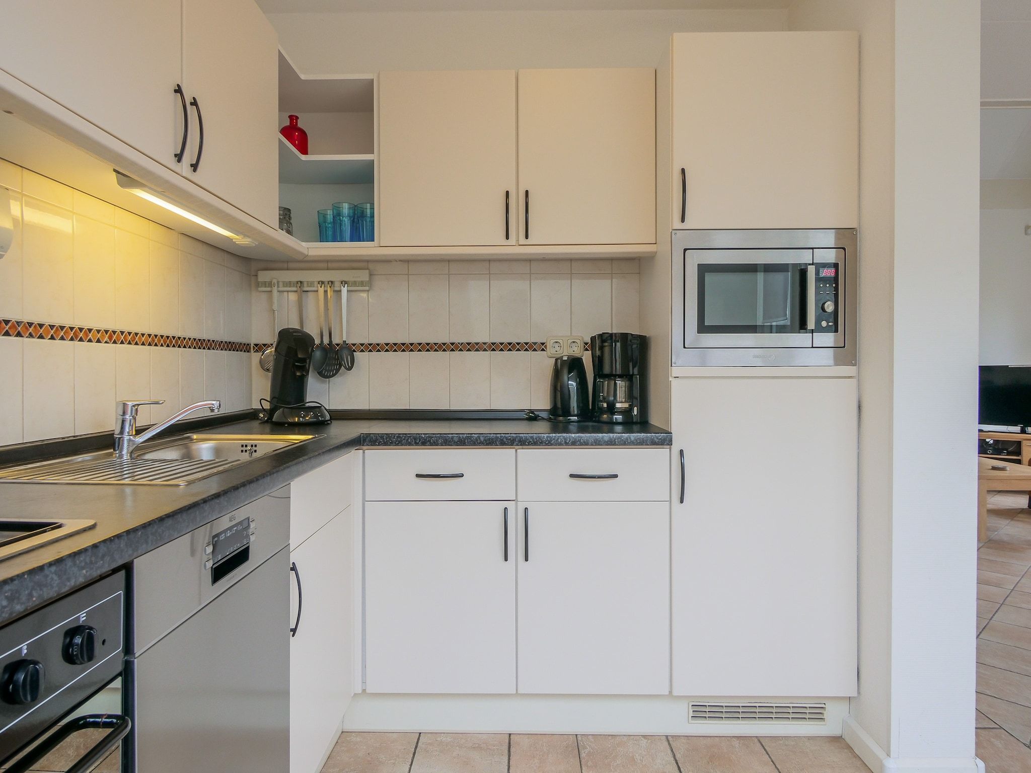 De keuken van Ooghduyne Villa Opduin in Julianadorp