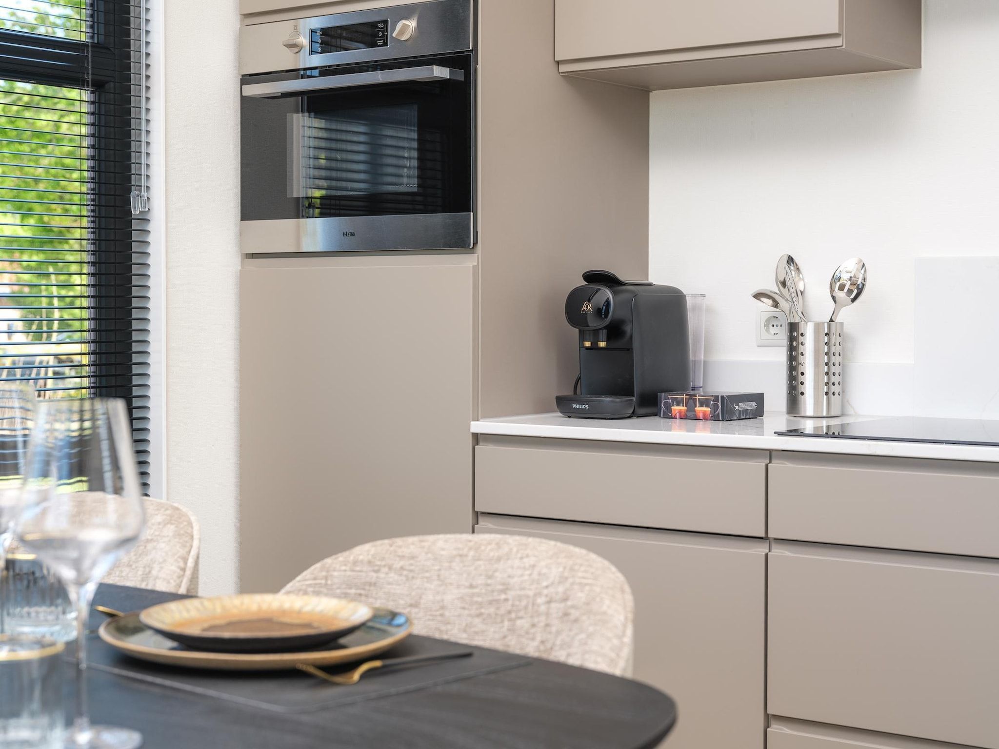 De keuken van Villa Meerzicht | 4 Pers. Sauna in Workum