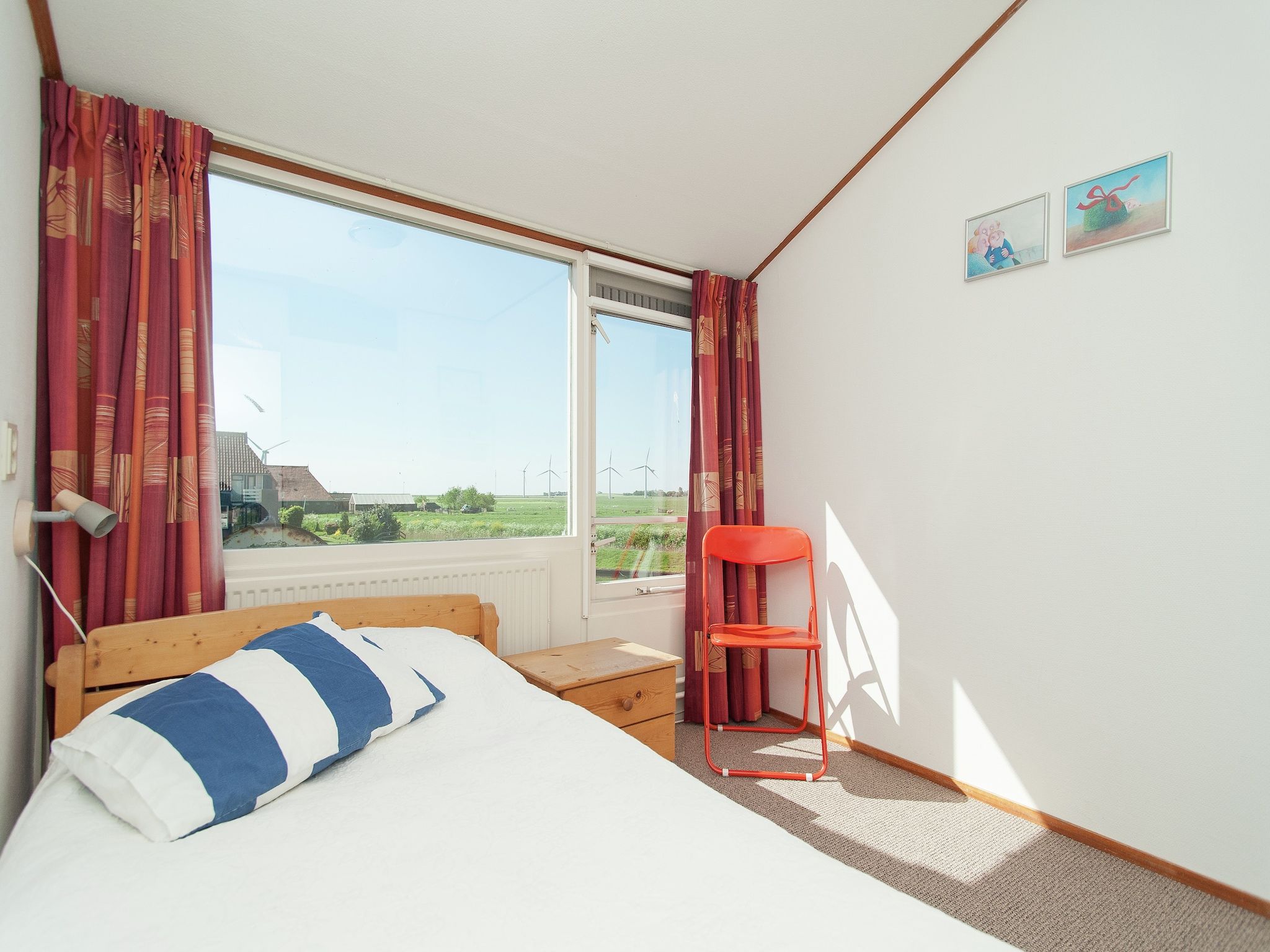 Een slaapkamer van De Waske in Warns