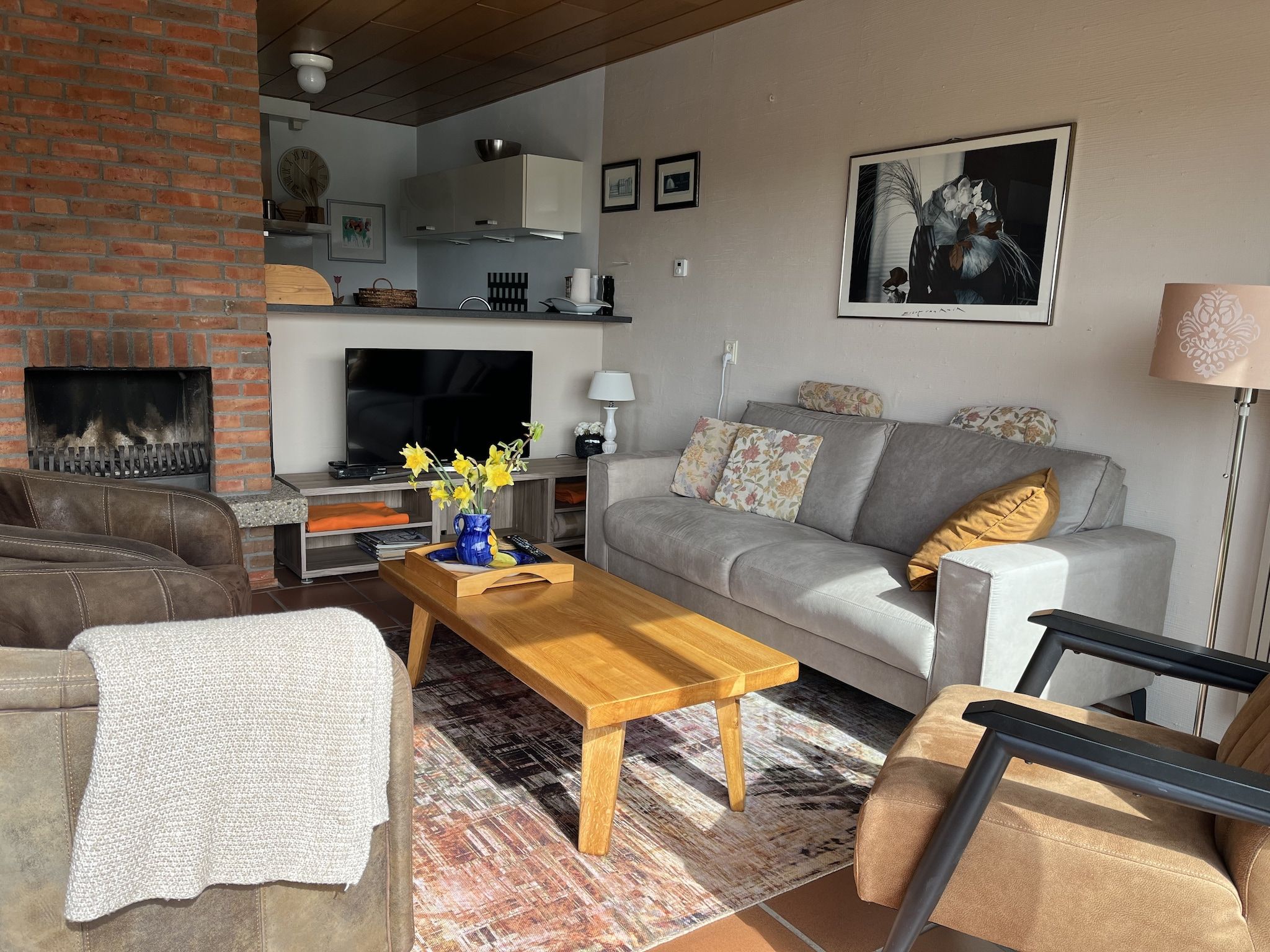 De woonkamer van De Waske in Warns