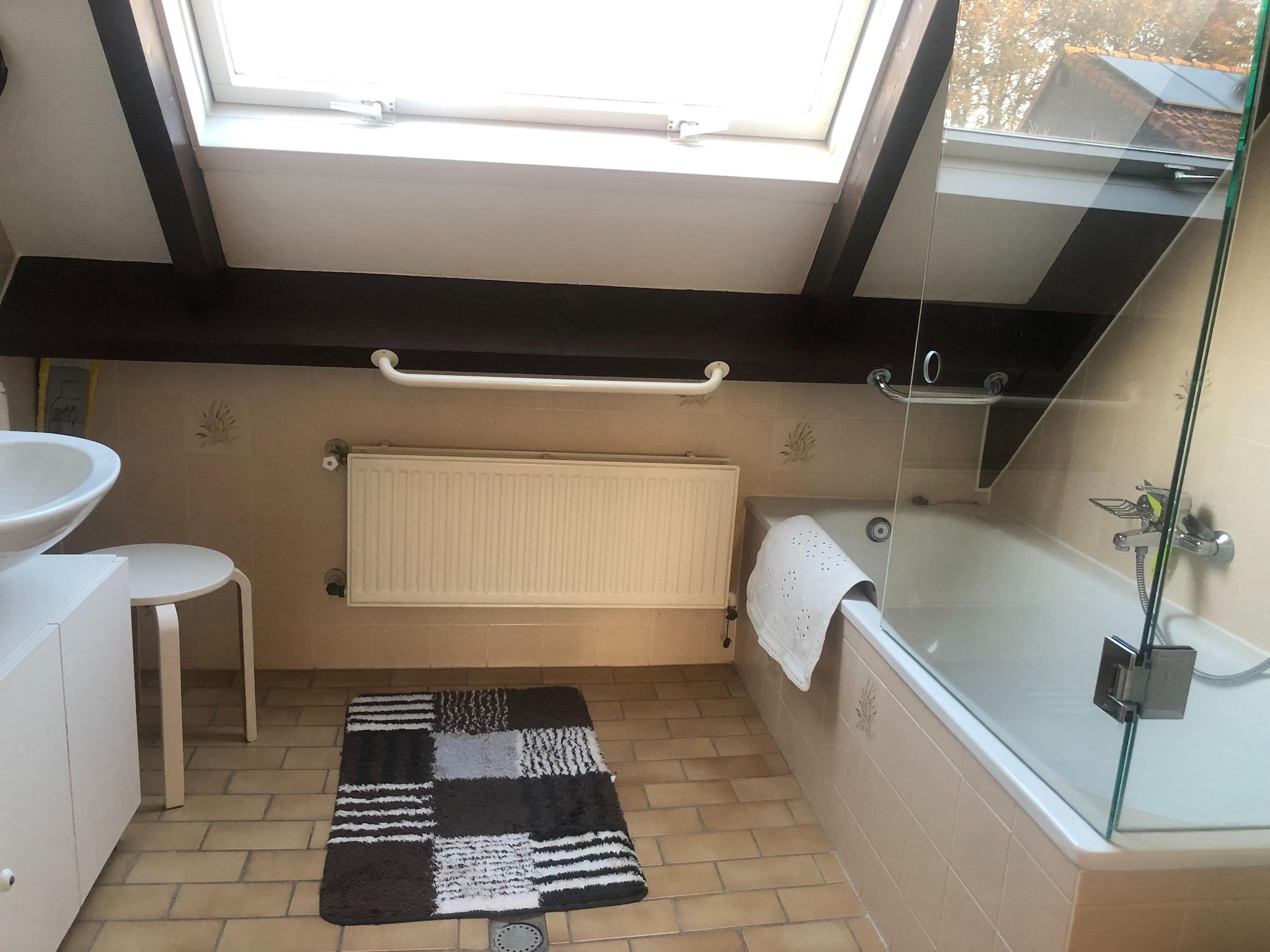 De badkamer van De Waske in Warns