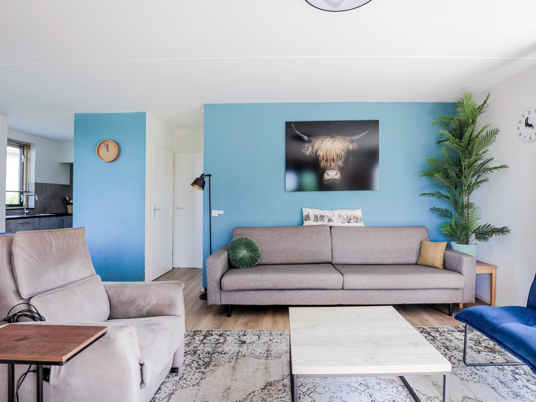 De woonkamer van 7 - Persoons Forest 217 Sauna Bungalow (copy) (copy) (copy) in Ewijk