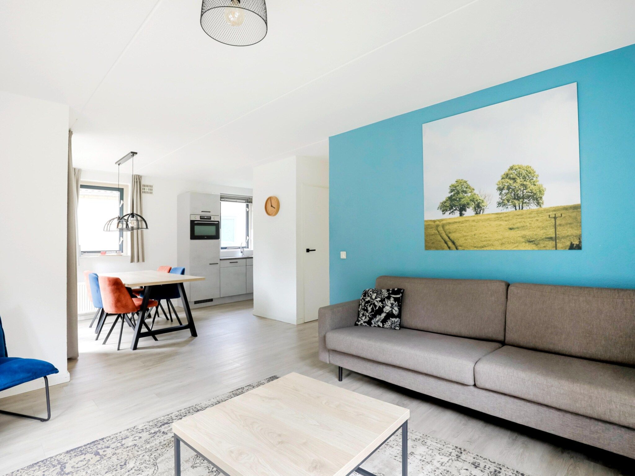 De woonkamer van 7 - Persoons Forest 217 Sauna Bungalow (copy) (copy) (copy) (copy) in Ewijk