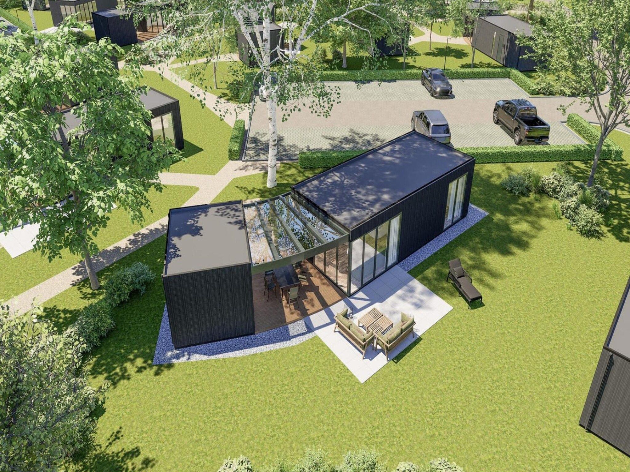 De buitenkant van De Steppe 12 pax - 2 in Ulicoten