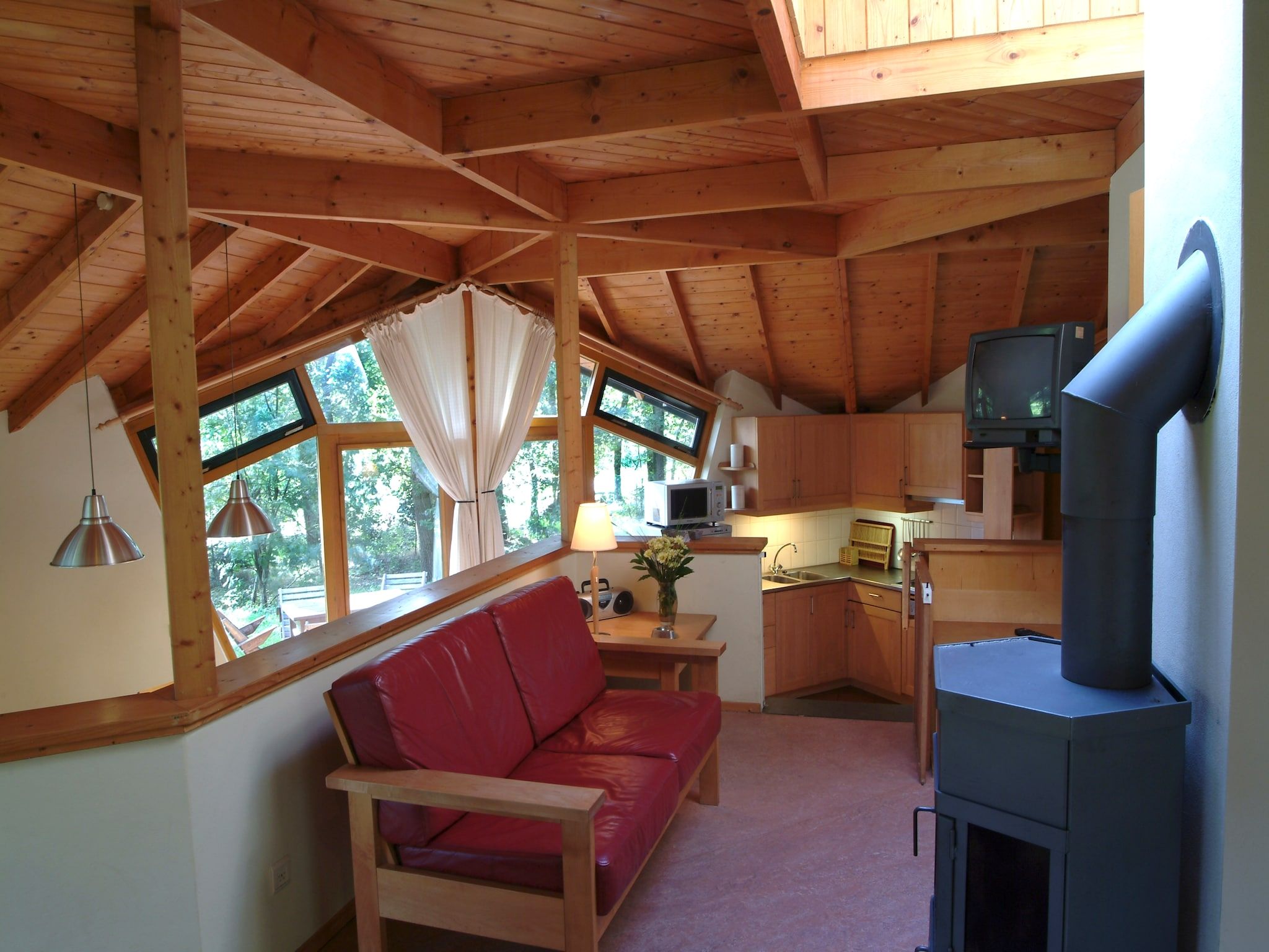 De woonkamer van Vakantiepark Herperduin 9 in Herpen