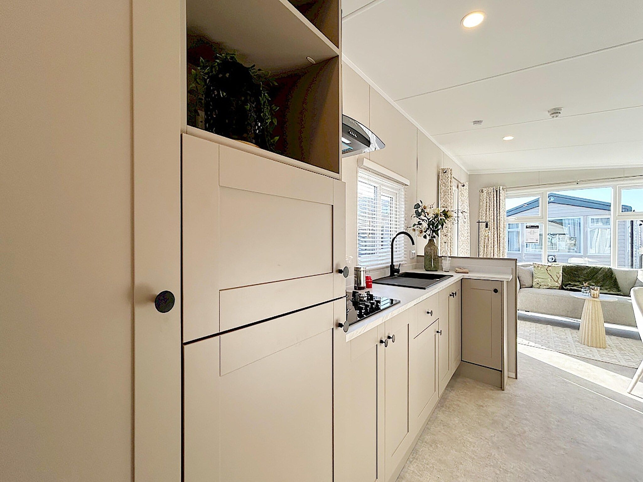 De keuken van Comfort Chalet in Hollum