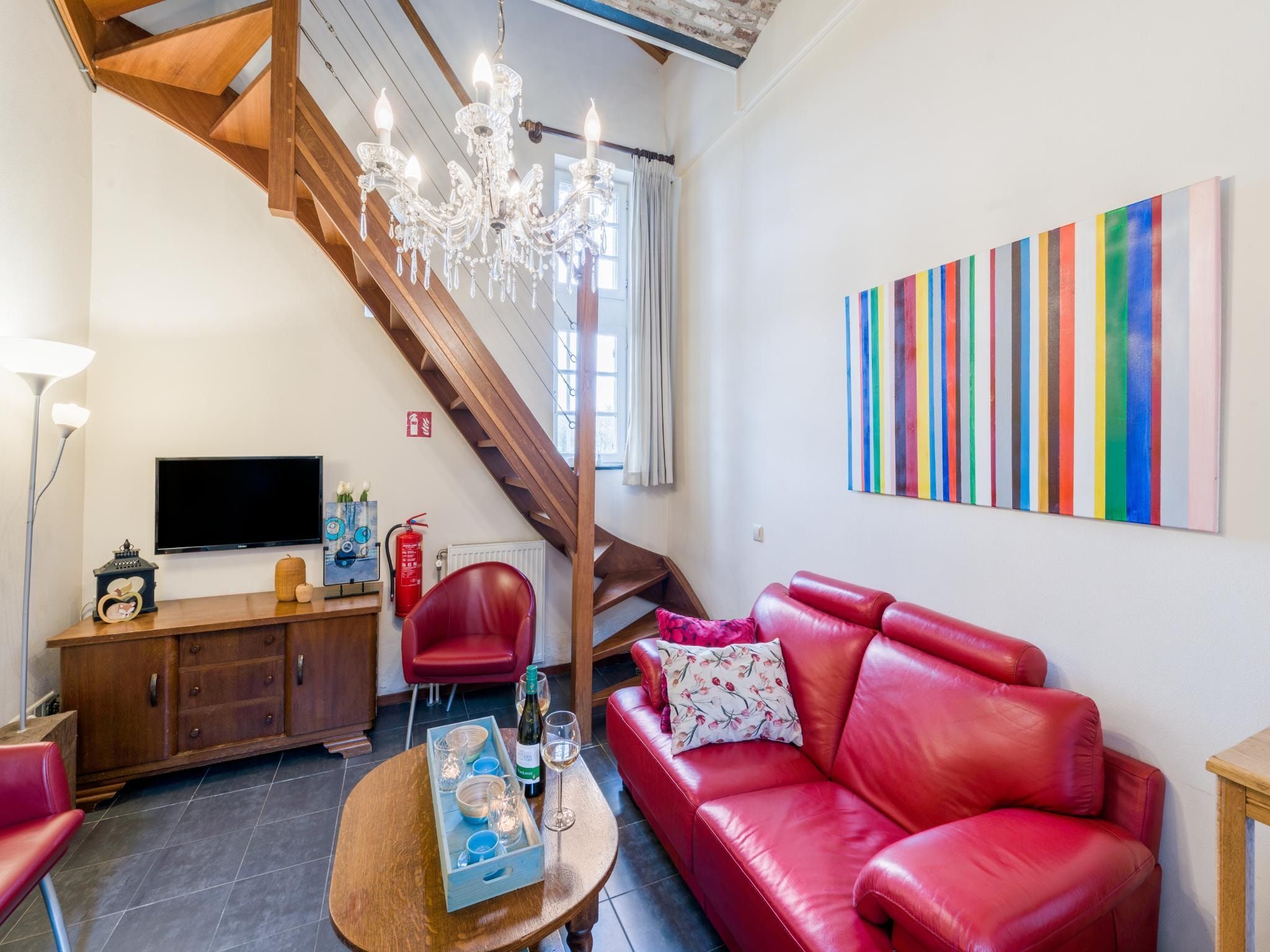 De woonkamer van Meschermolen 12 in Mesch-Eijsden