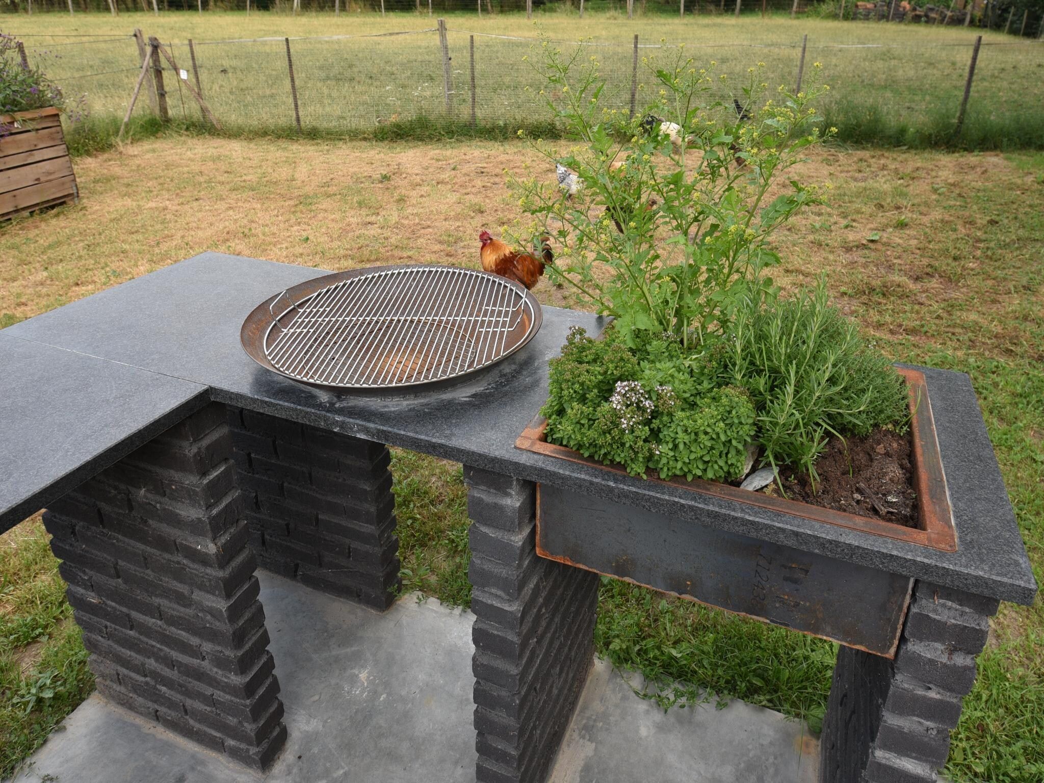De tuin van Meschermolen 14 in Mesch-Eijsden