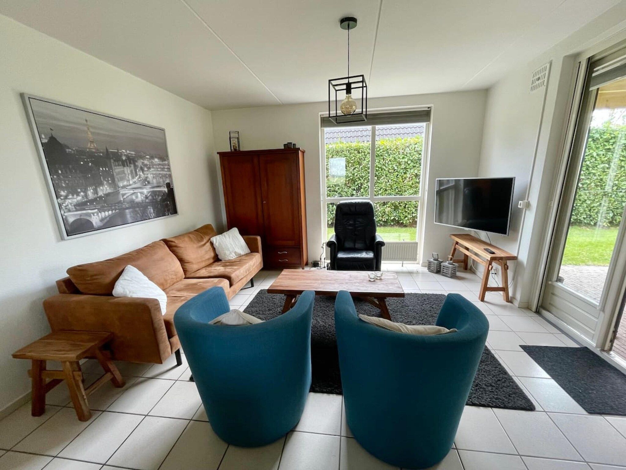 De woonkamer van 6 - Persons Forest Bungalow (copy) in Ewijk