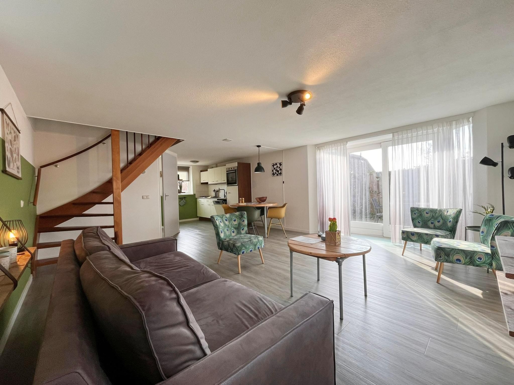 De woonkamer van Bungalow 4-persoons (2 slaapkamers) in Noordwijk