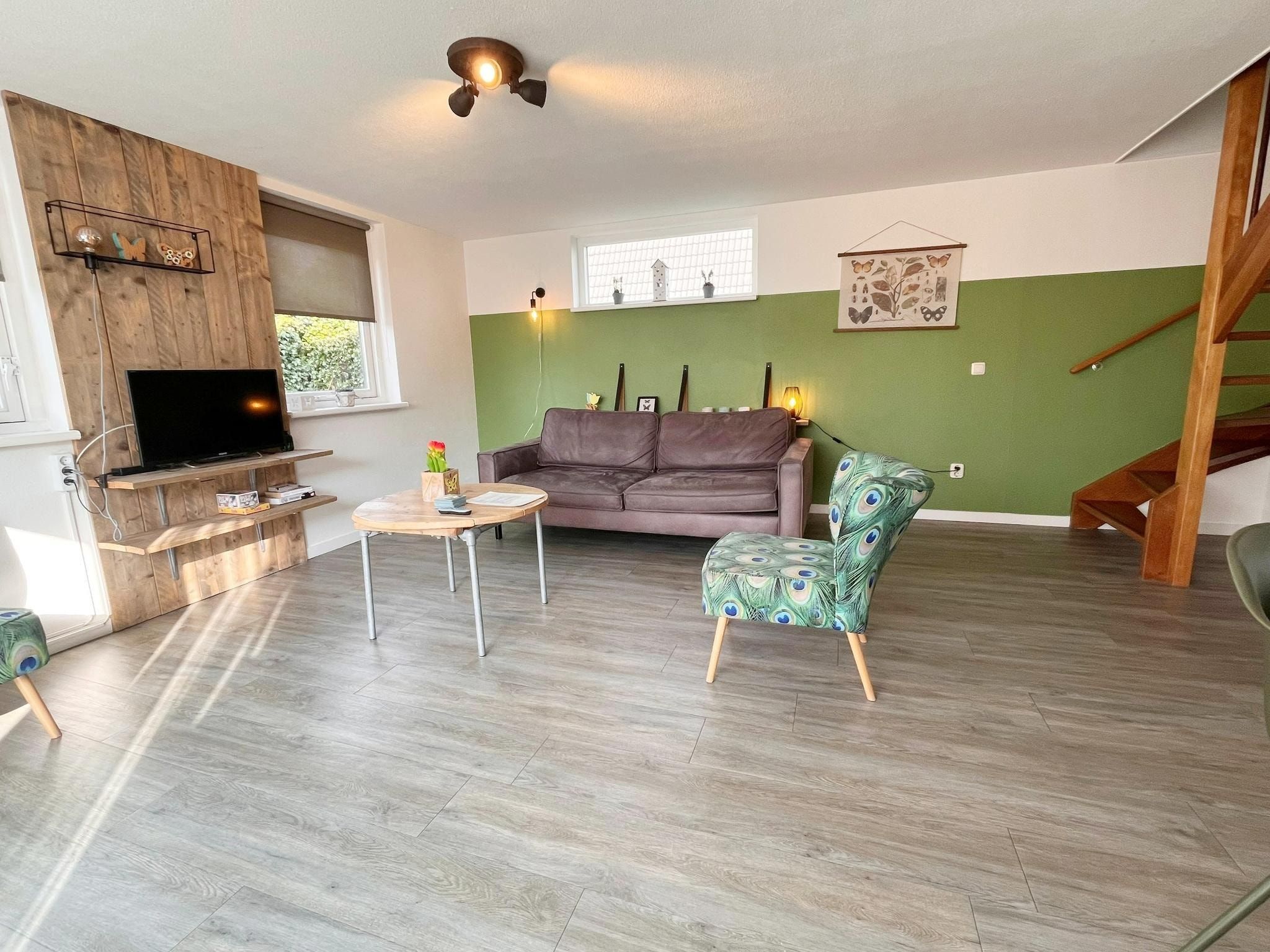 De woonkamer van Bungalow 4-persoons (2 slaapkamers) in Noordwijk