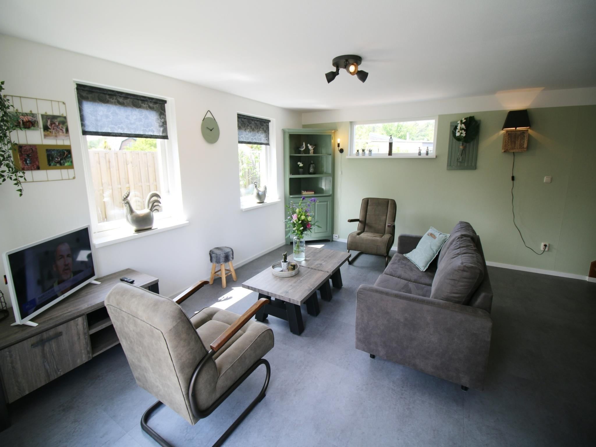 De woonkamer van Bungalow 4-persoons (2 slaapkamers) in Noordwijk