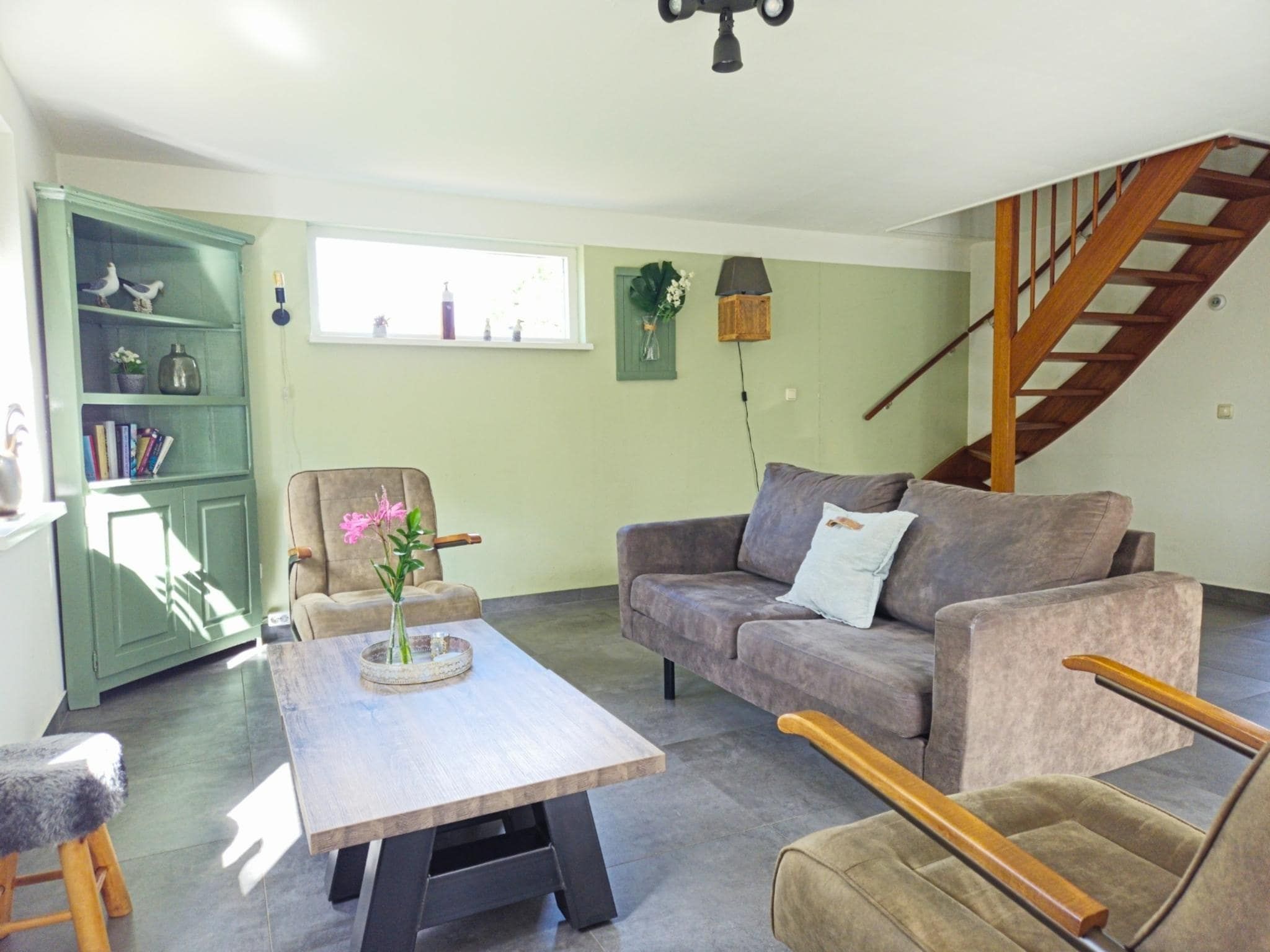 De woonkamer van Bungalow 4-persoons (2 slaapkamers) in Noordwijk