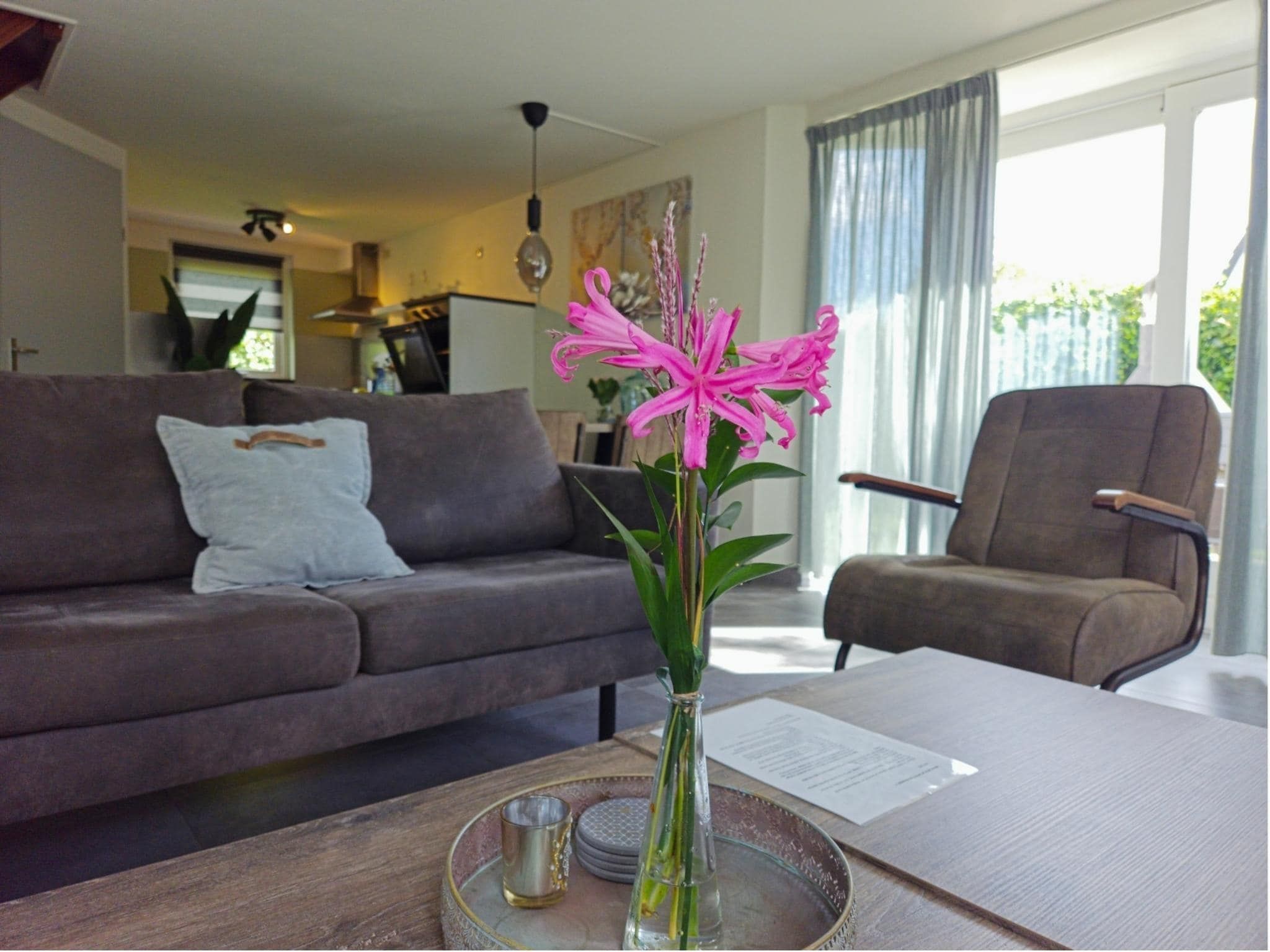 De woonkamer van Bungalow 4-persoons (2 slaapkamers) in Noordwijk