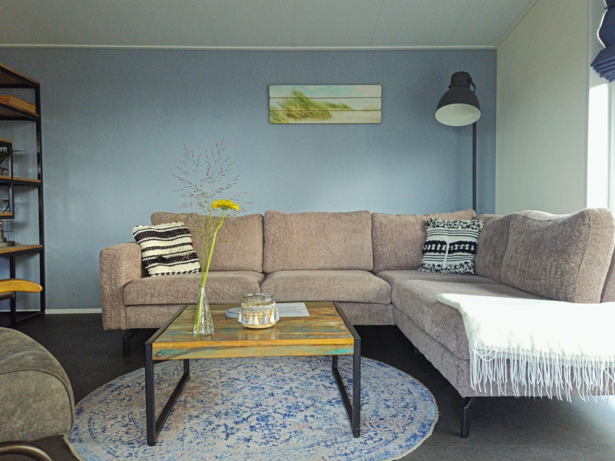 De woonkamer van Chalet 4-persoons Huisdiervrij in Noordwijk