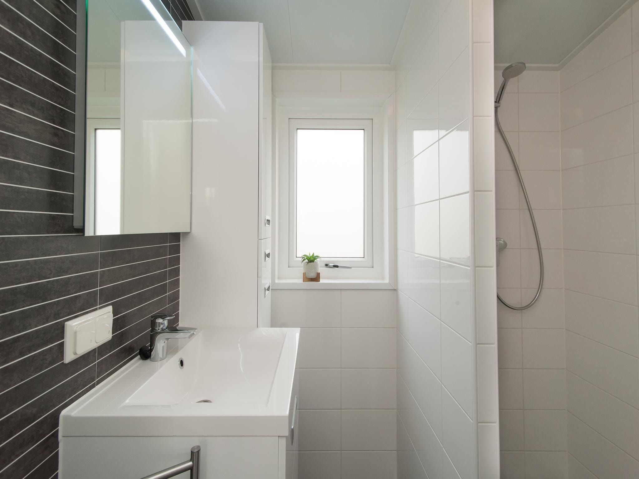 De badkamer van Chalet 4-persoons Huisdiervrij in Noordwijk