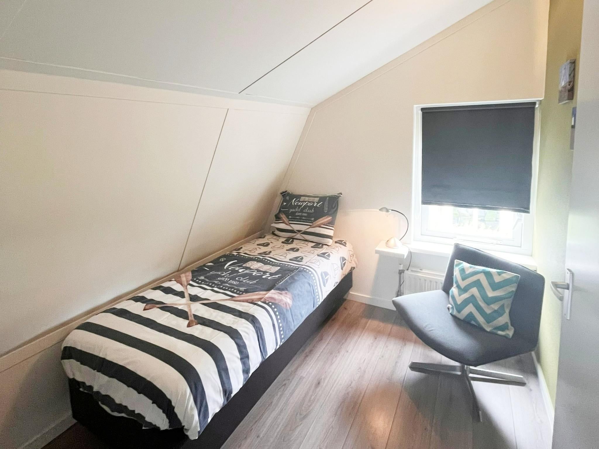 Een slaapkamer van Bungalow 5-persoons in Noordwijk