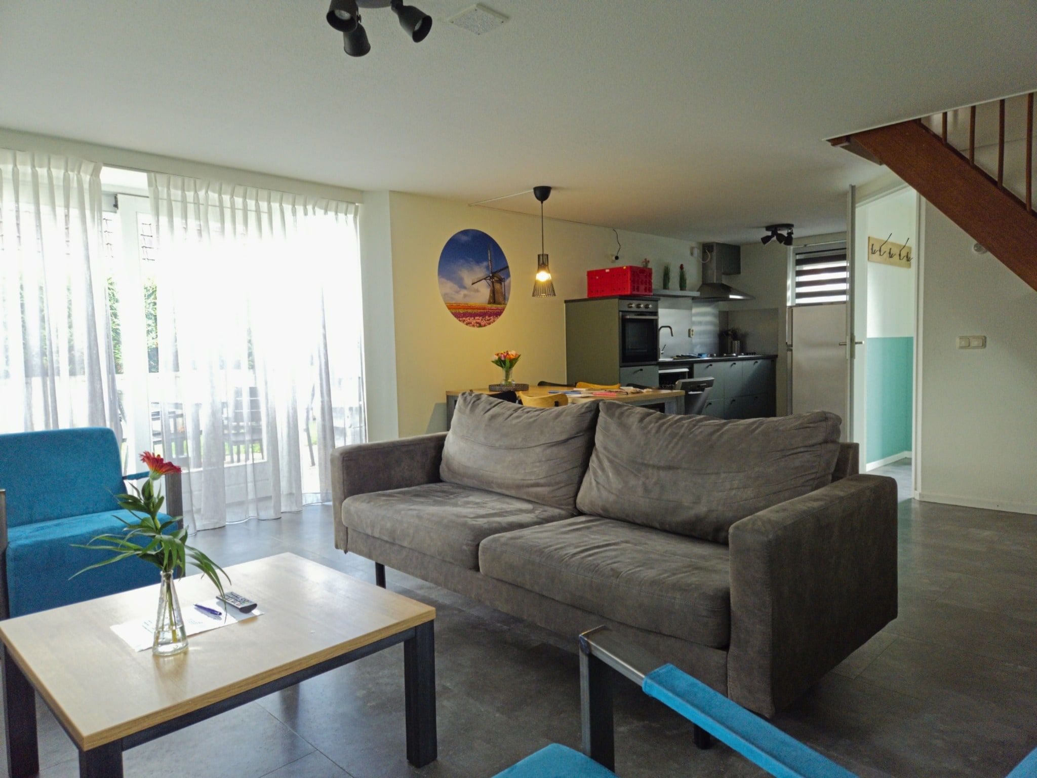 De woonkamer van Bungalow 5-persoons in Noordwijk