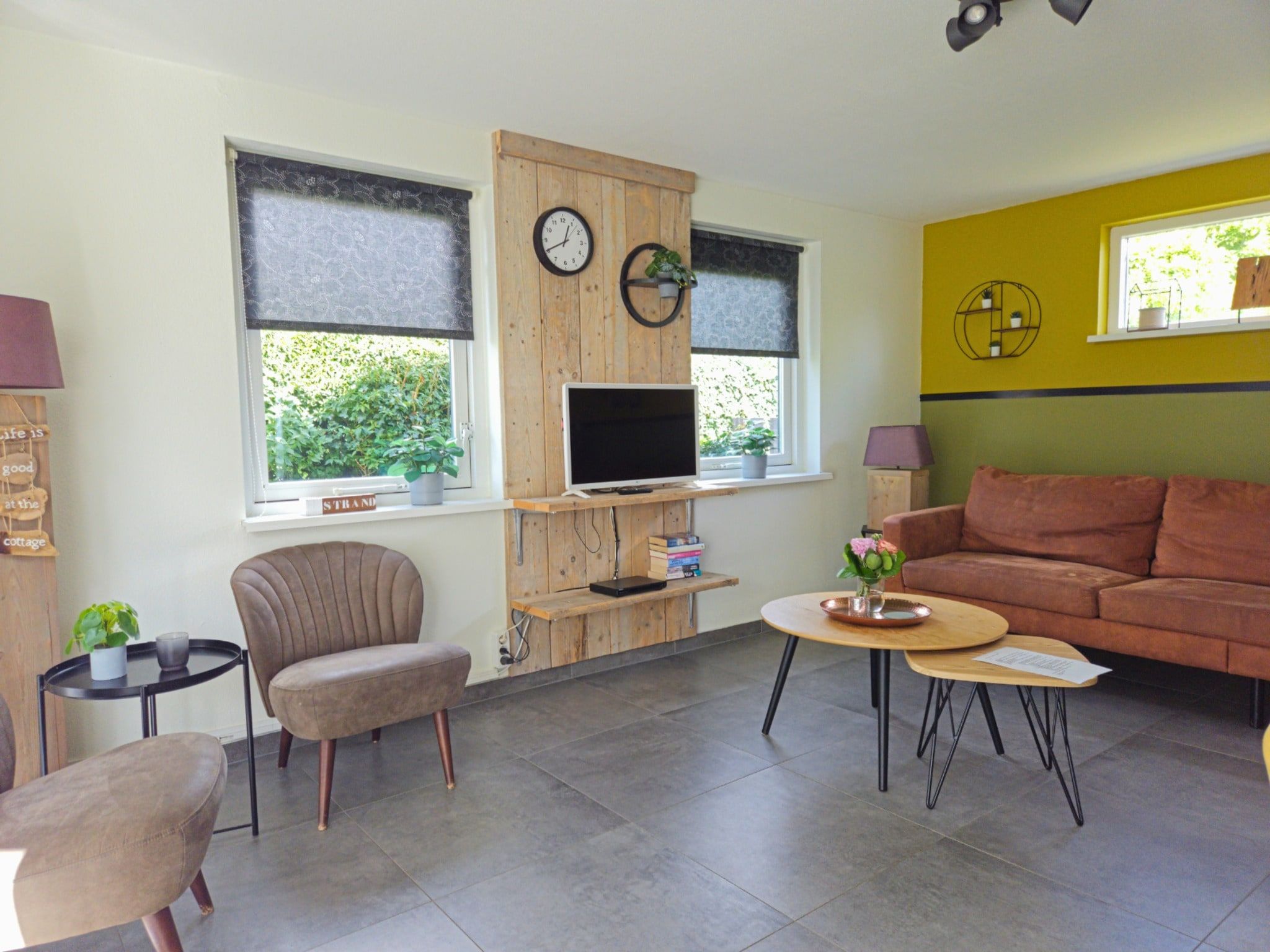 De woonkamer van Bungalow 5-persoons in Noordwijk