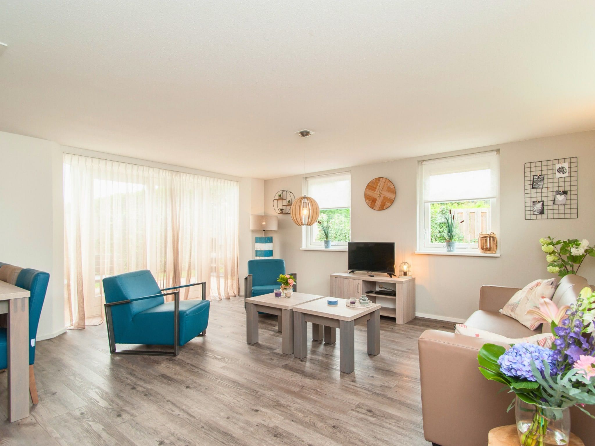 De woonkamer van Bungalow 5-persoons in Noordwijk