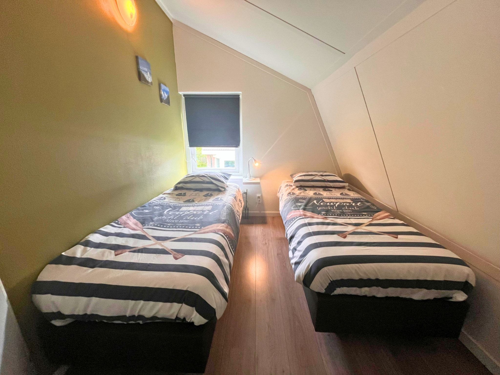 Een slaapkamer van Bungalow 5-persoons in Noordwijk